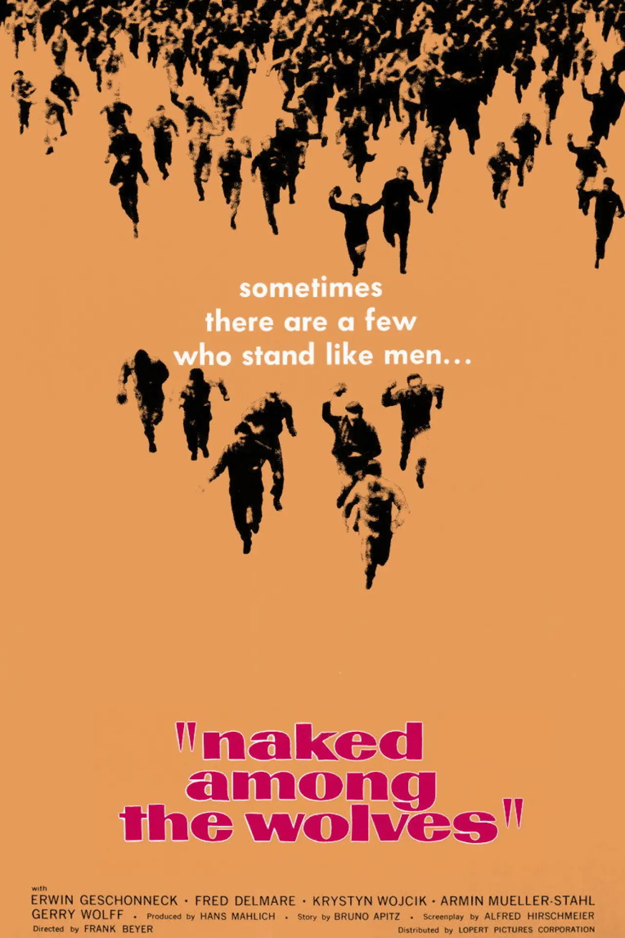 Movie poster "Naked Among Wolves"