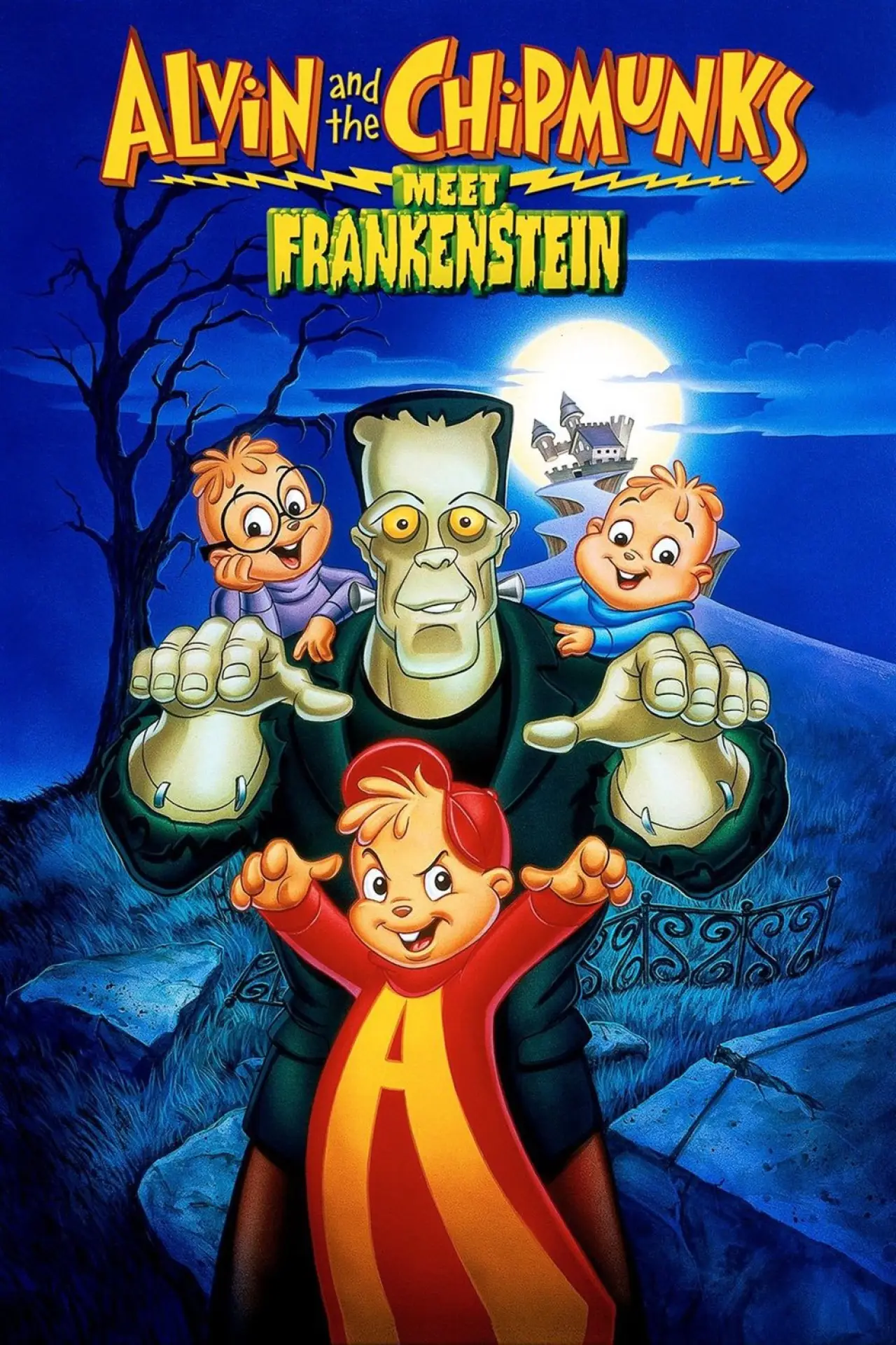 Movie poster "Alvin and the Chipmunks Meet Frankenstein"