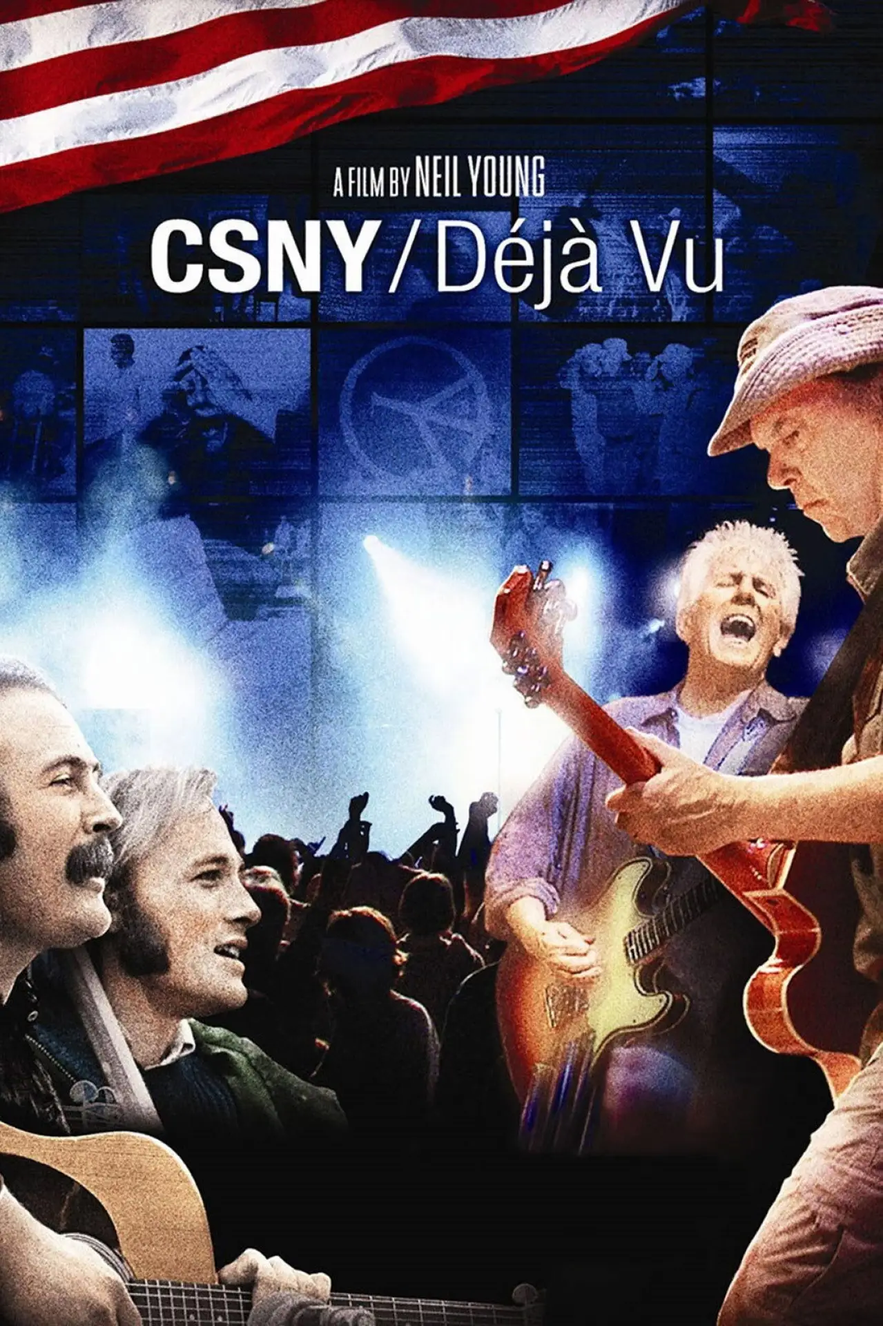 Movie poster "Crosby, Stills, Nash & Young ‎– Déjà Vu"