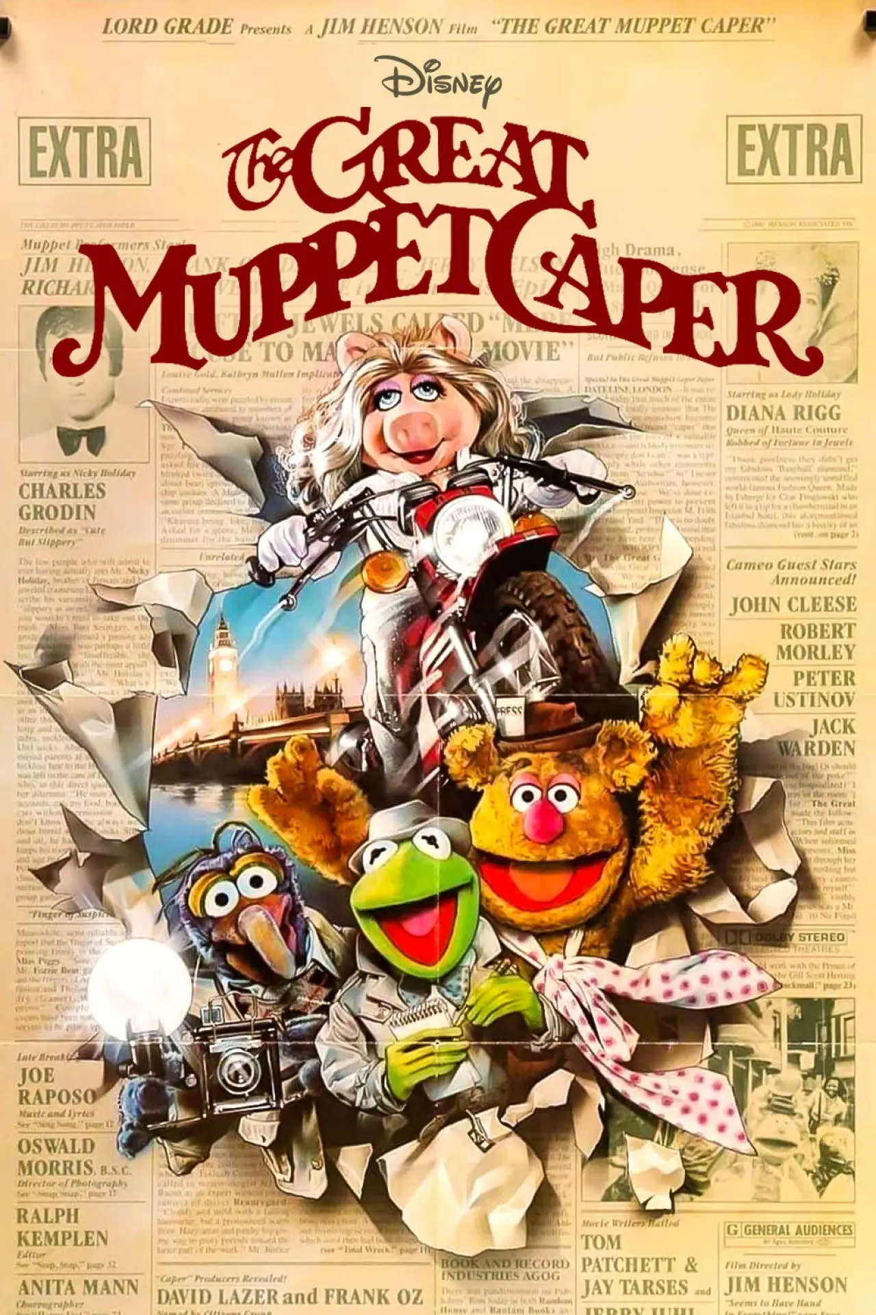 Movie poster "The Great Muppet Caper"