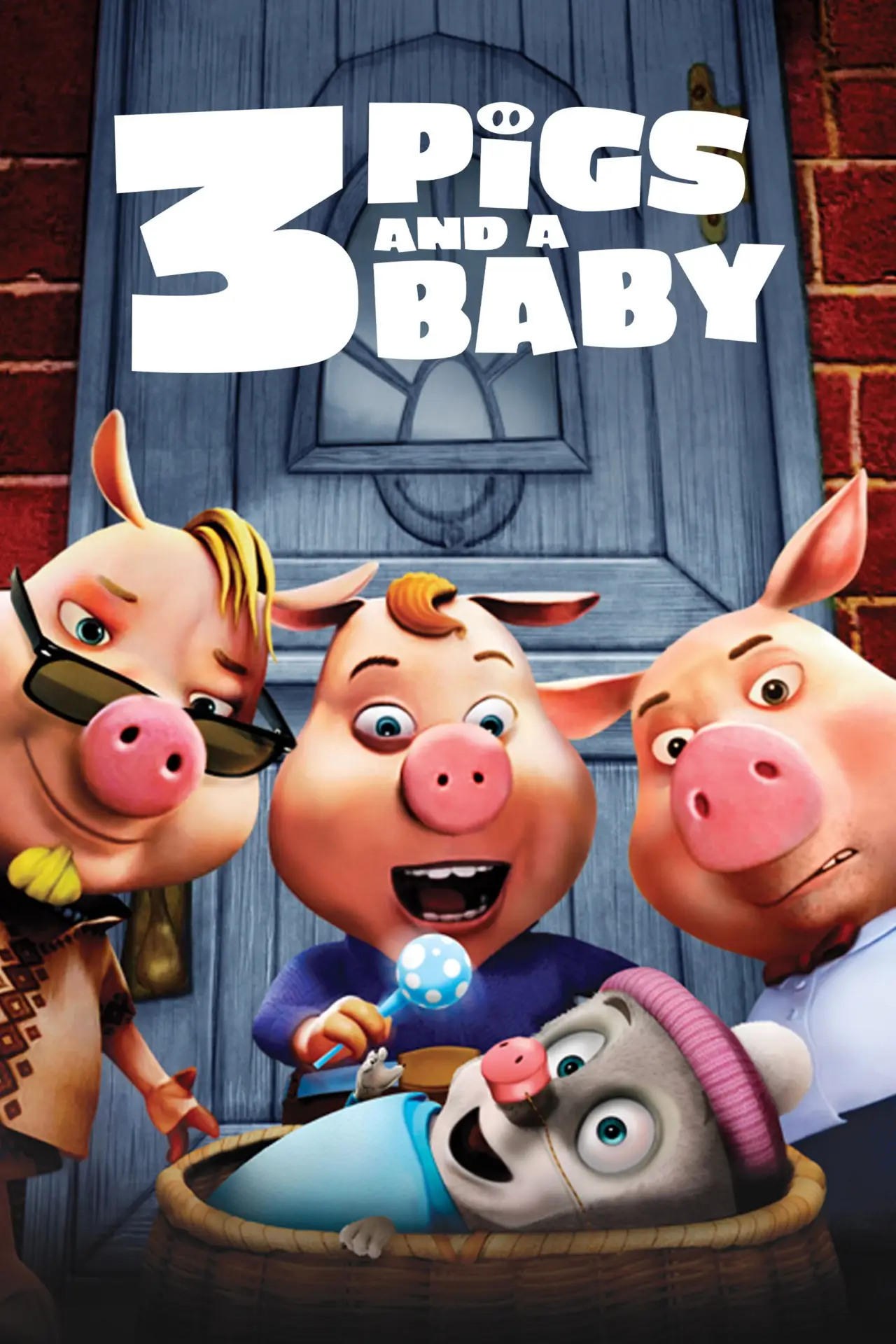 Movie poster "Unstable Fables: 3 Pigs and a Baby"