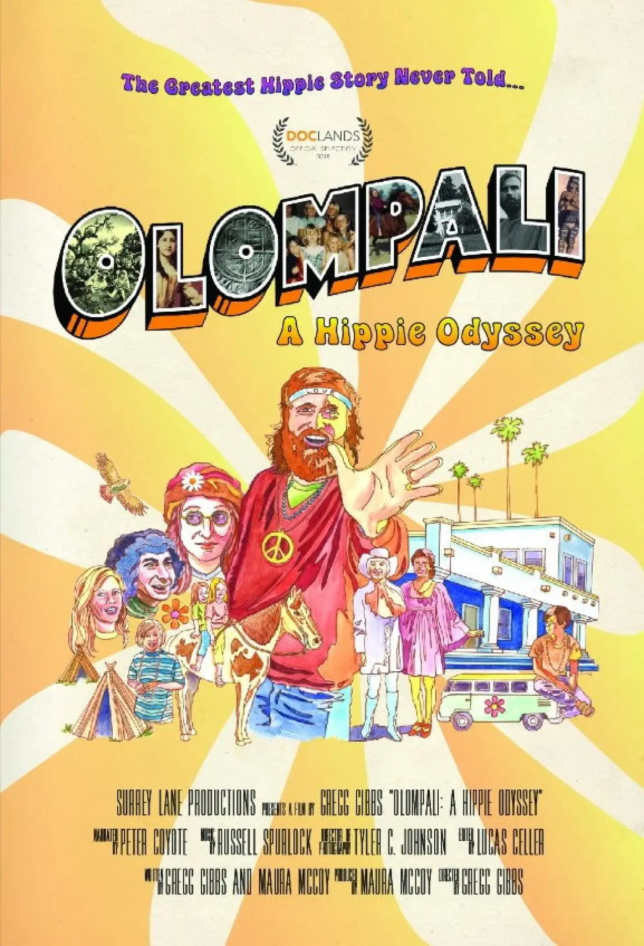 Movie poster "Olompali: A Hippie Odyssey"