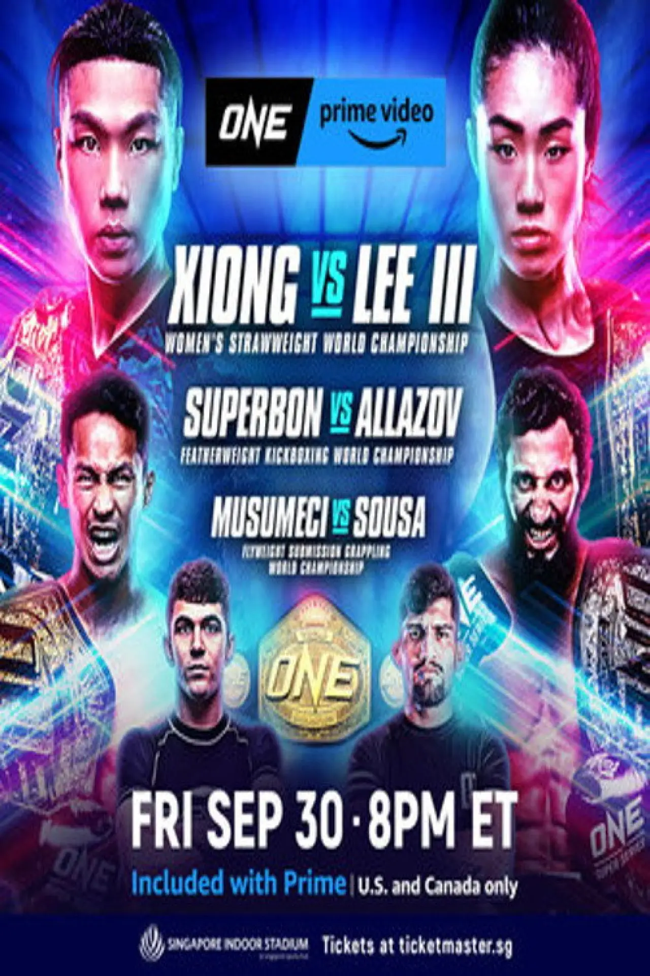 Movie poster "ONE on Prime Video 2: Xiong vs. Lee III"