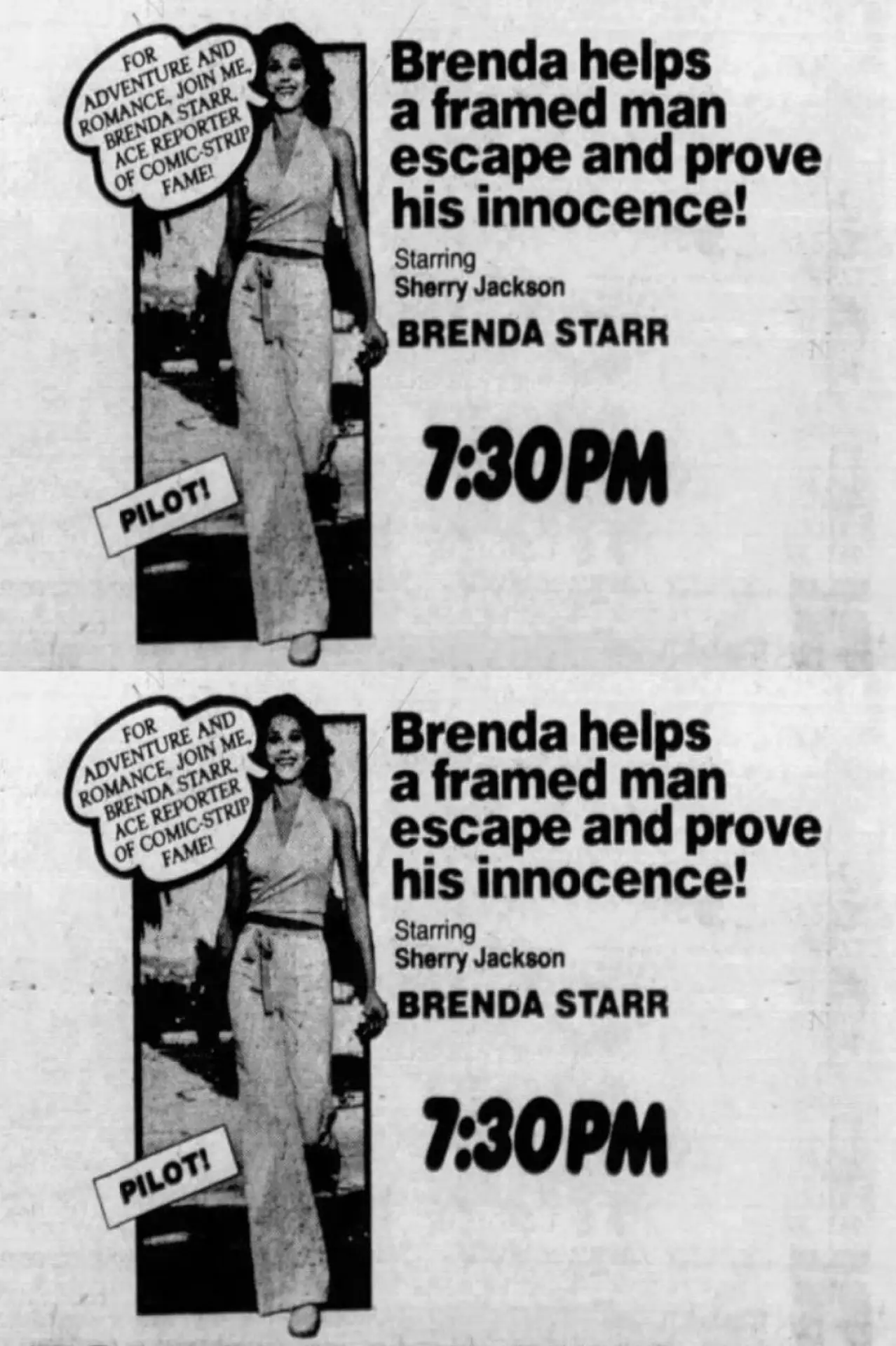 Movie poster "Brenda Starr, Reporter"