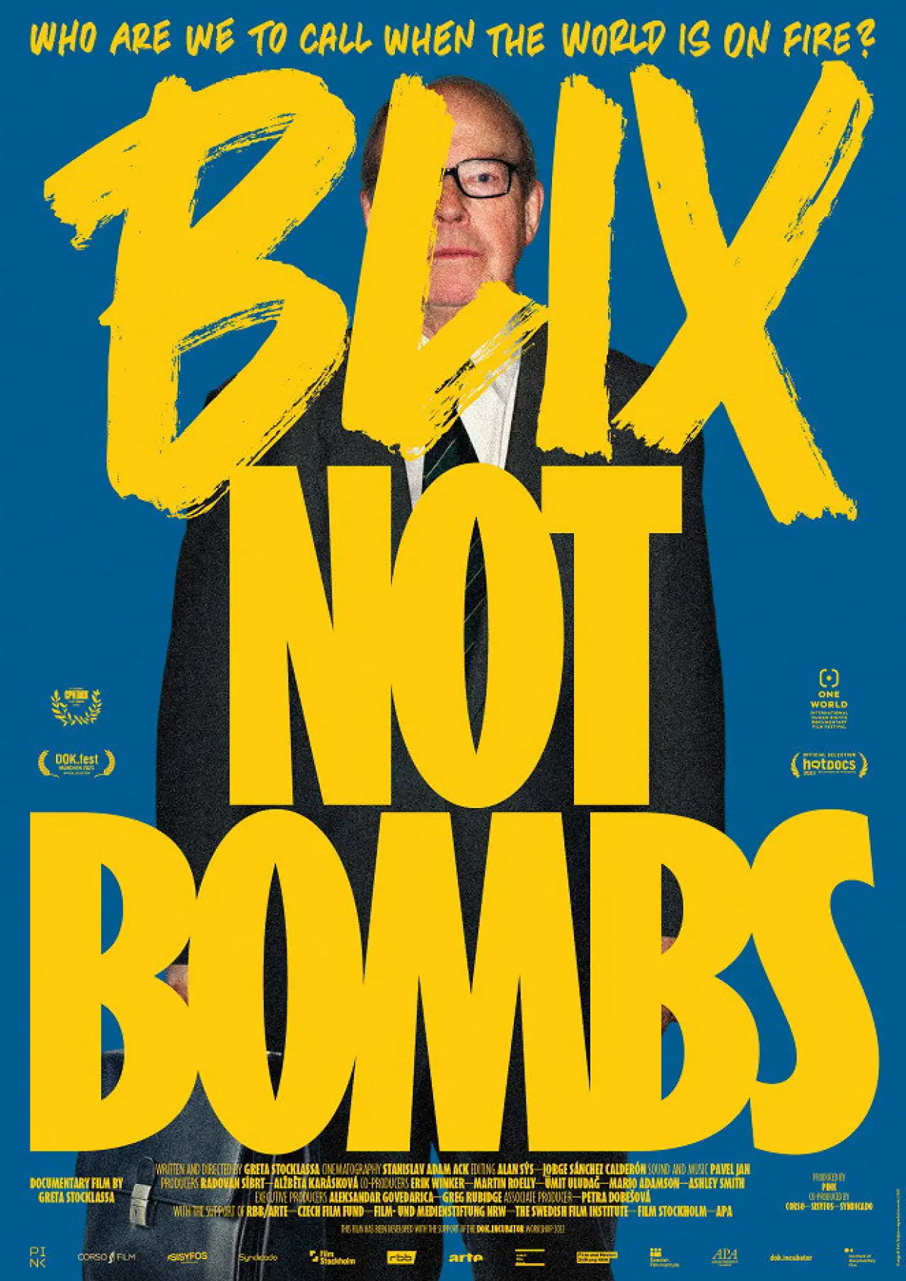 Movie poster "Blix Not Bombs"