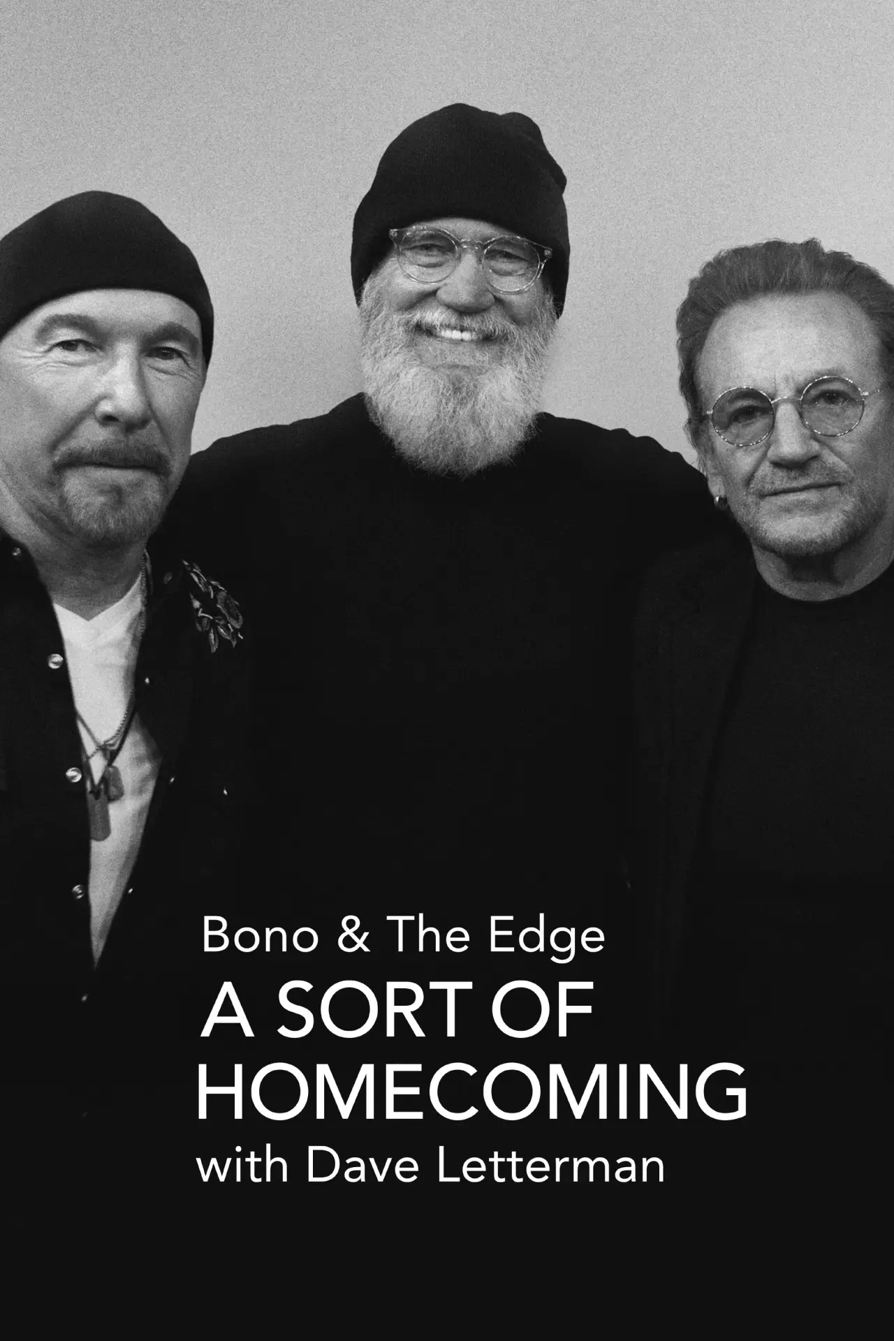 Movie poster "Bono & The Edge: A Sort of Homecoming with Dave Letterman"