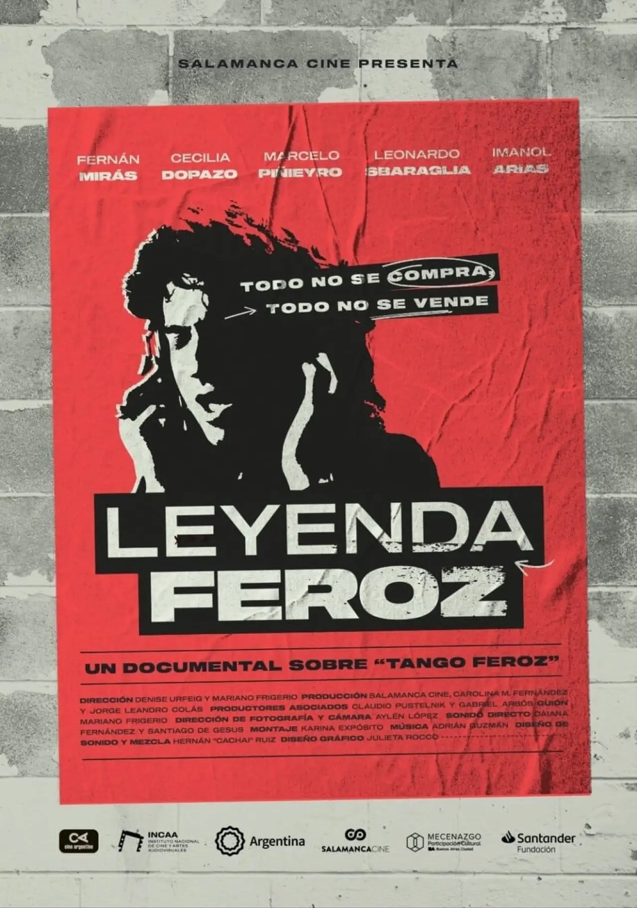 Movie poster "Leyenda feroz"