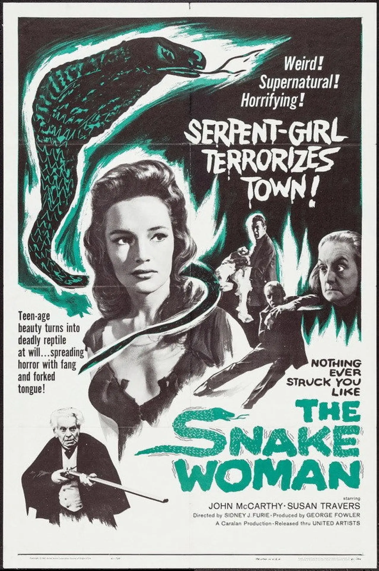 Movie poster "The Snake Woman"