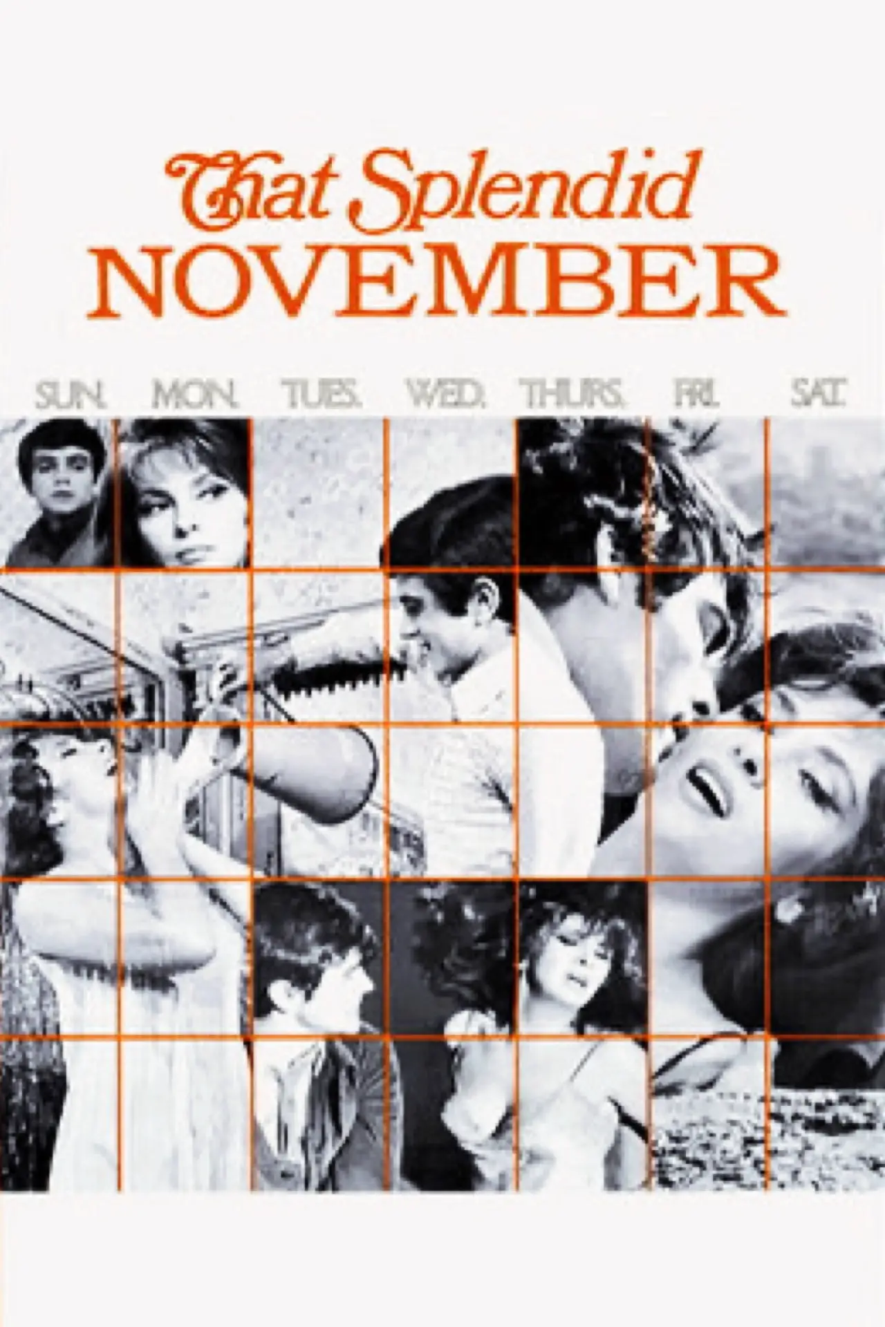 Movie poster "That Splendid November"