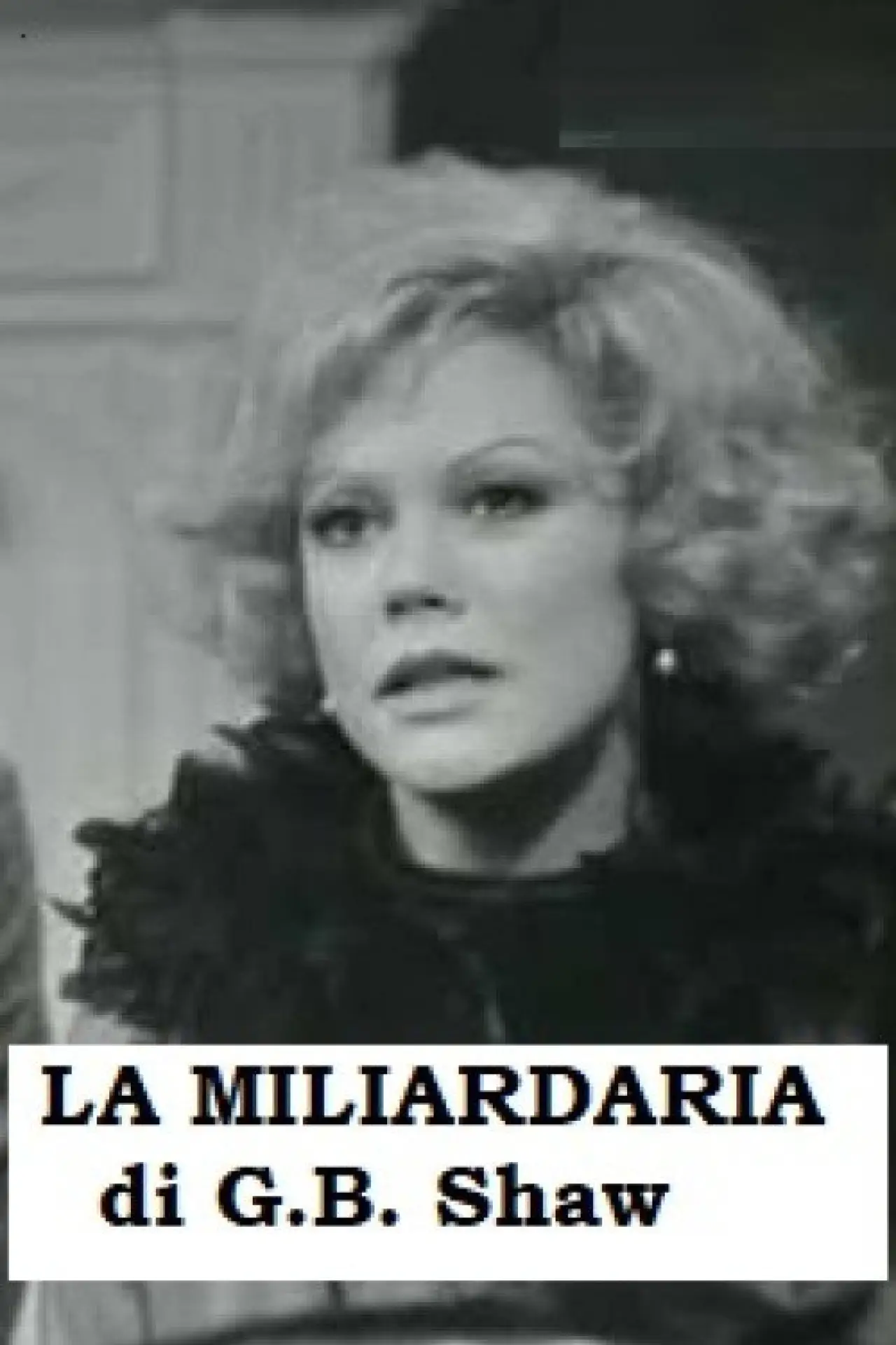 Movie poster "La miliardaria"