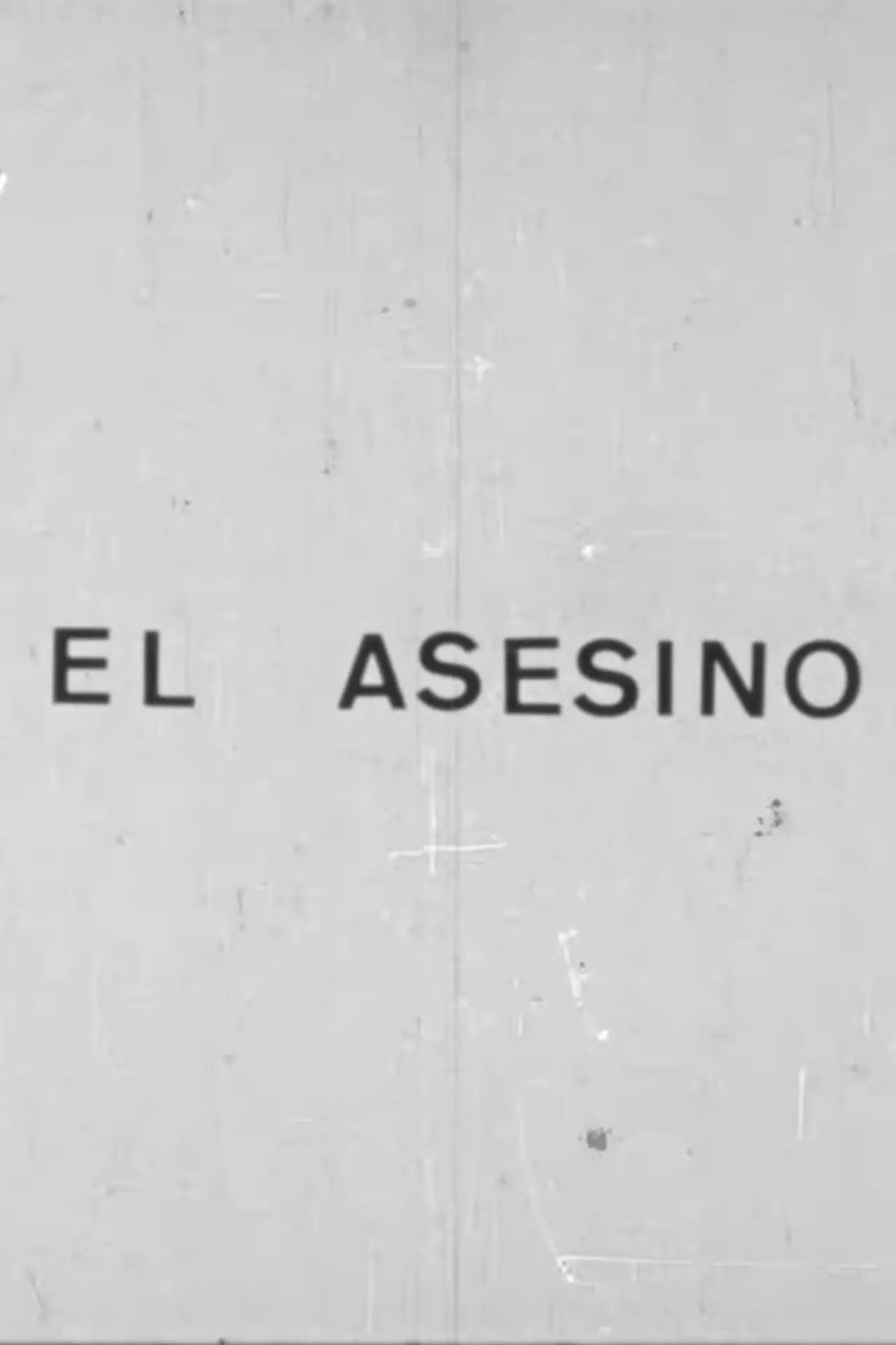 Movie poster "El asesino"