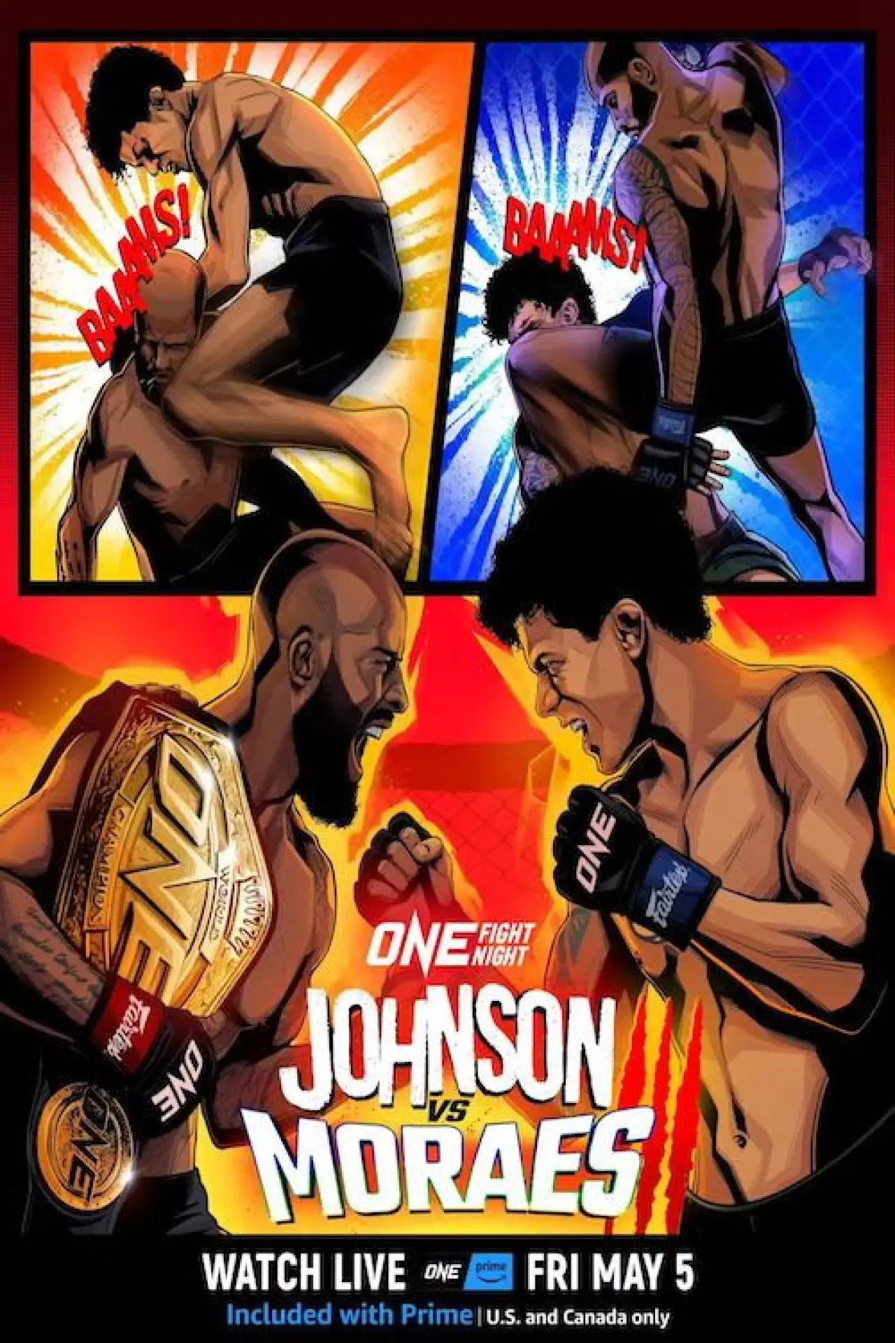 Movie poster "ONE Fight Night 10: Johnson vs. Moraes 3"