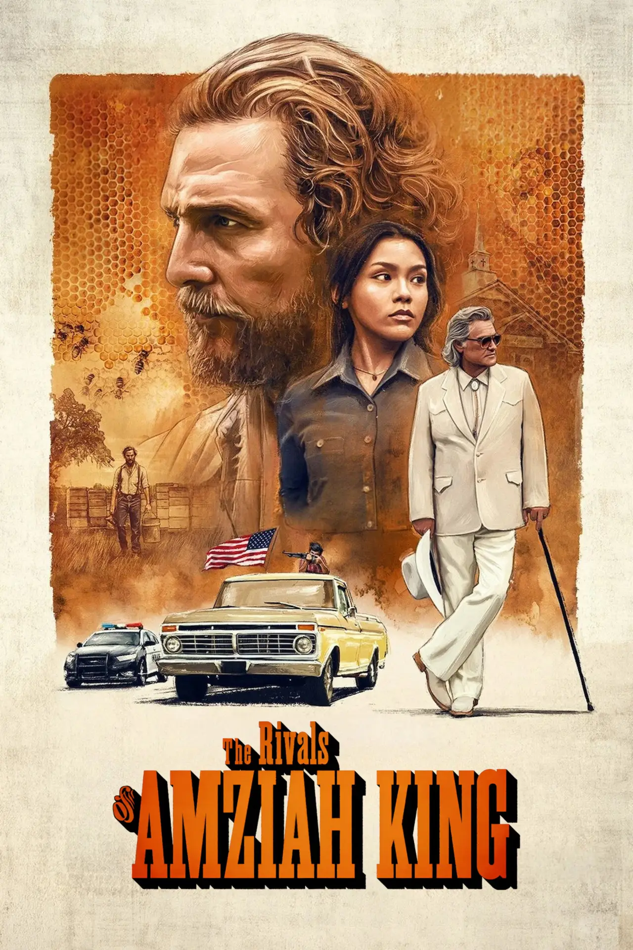 Movie poster "The Rivals of Amziah King"