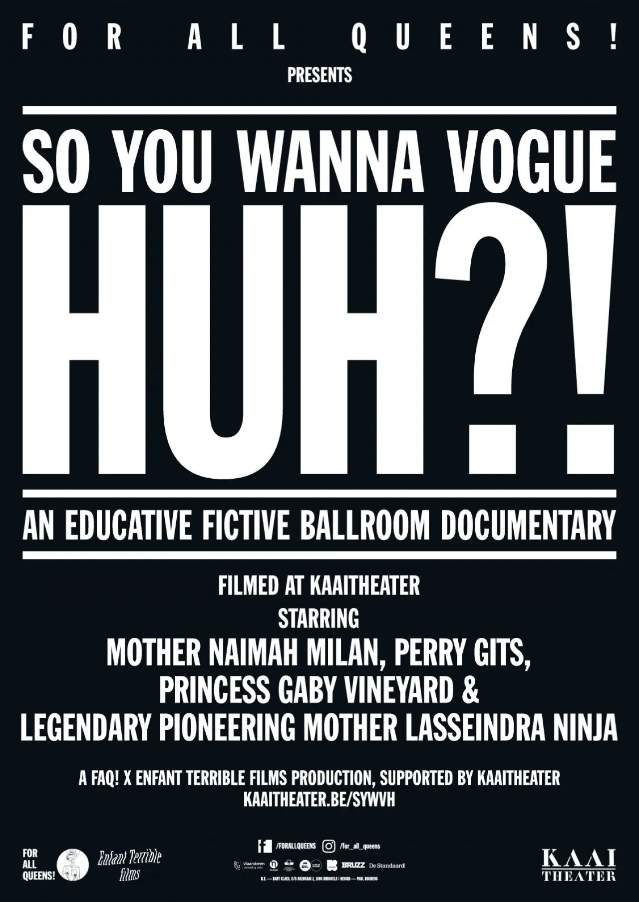 Movie poster "So You Wanna Vogue Huh?!"