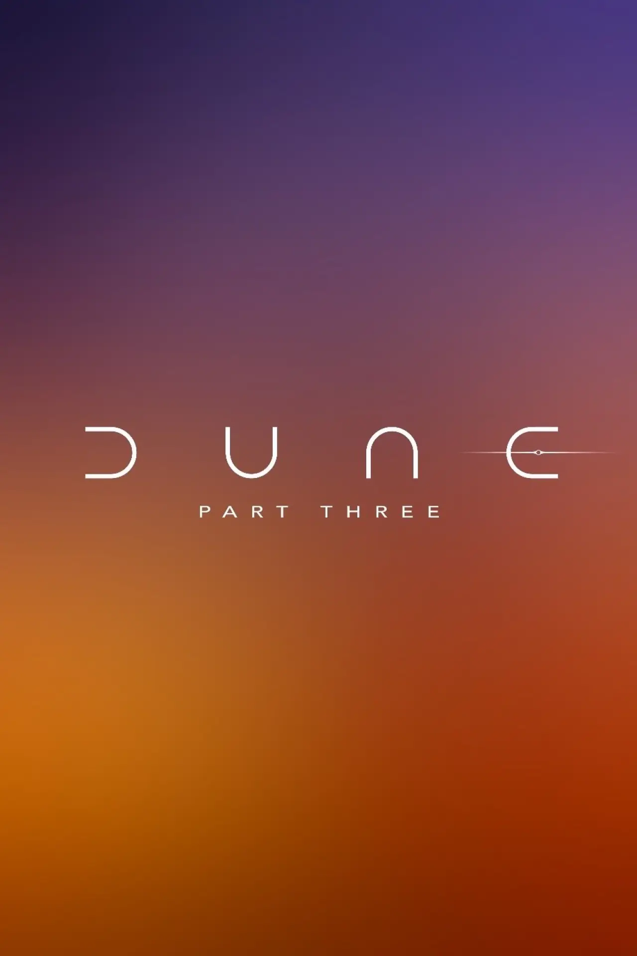 Movie poster "Dune: Part Three"