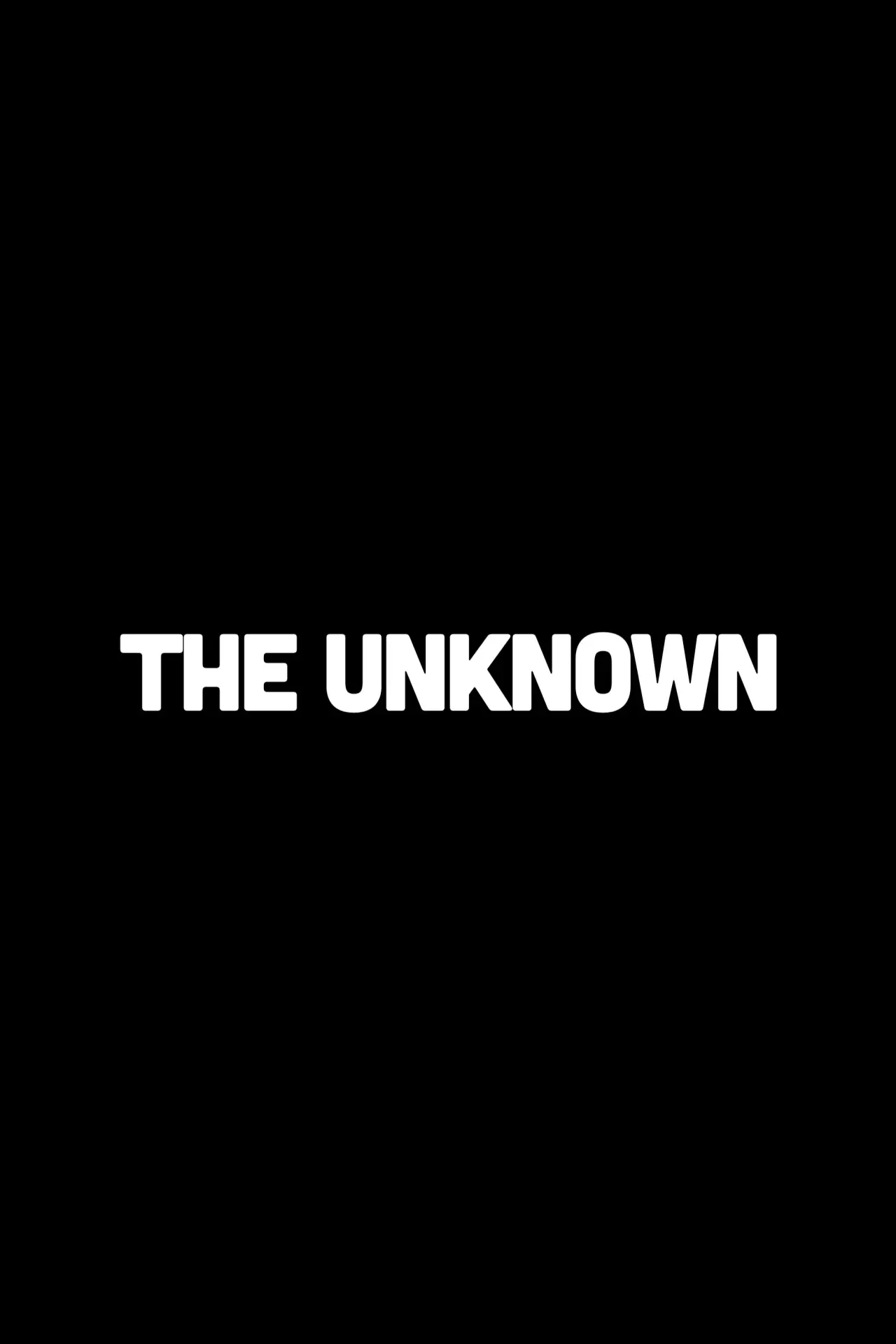 Movie poster "The Unknown"