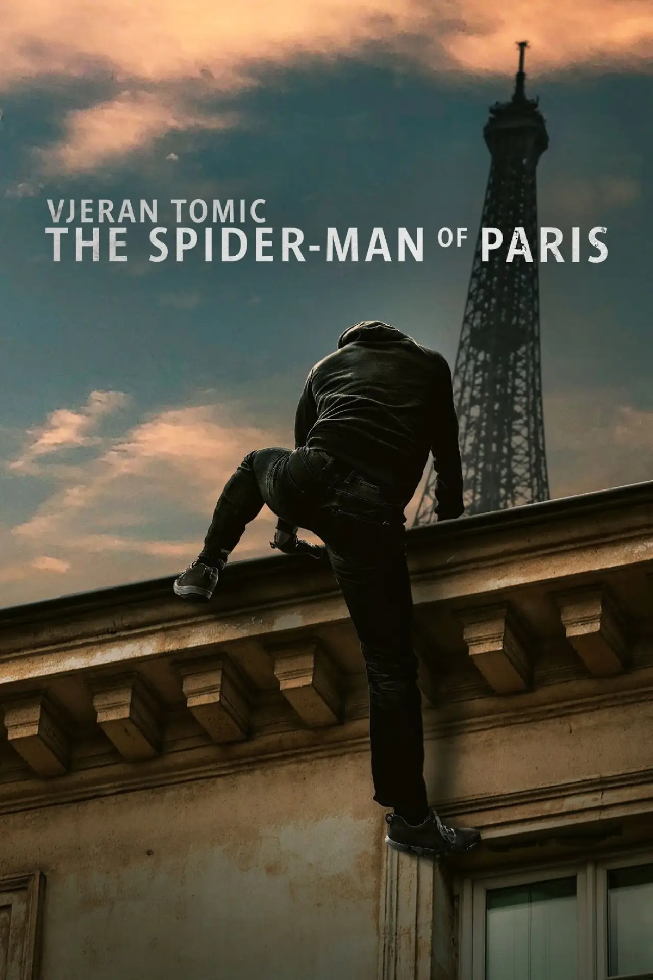 Movie poster "Vjeran Tomic: The Spider-Man of Paris"