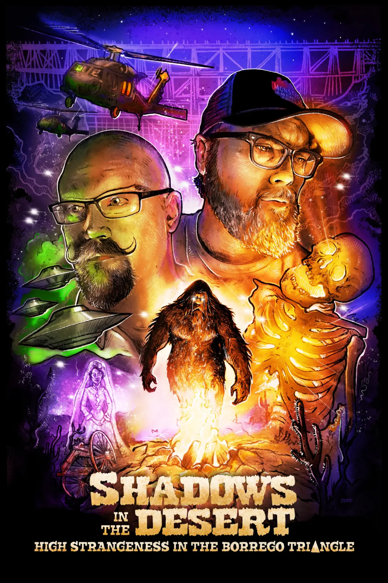 Movie poster "Shadows in the Desert: High Strangeness in the Borrego Triangle"
