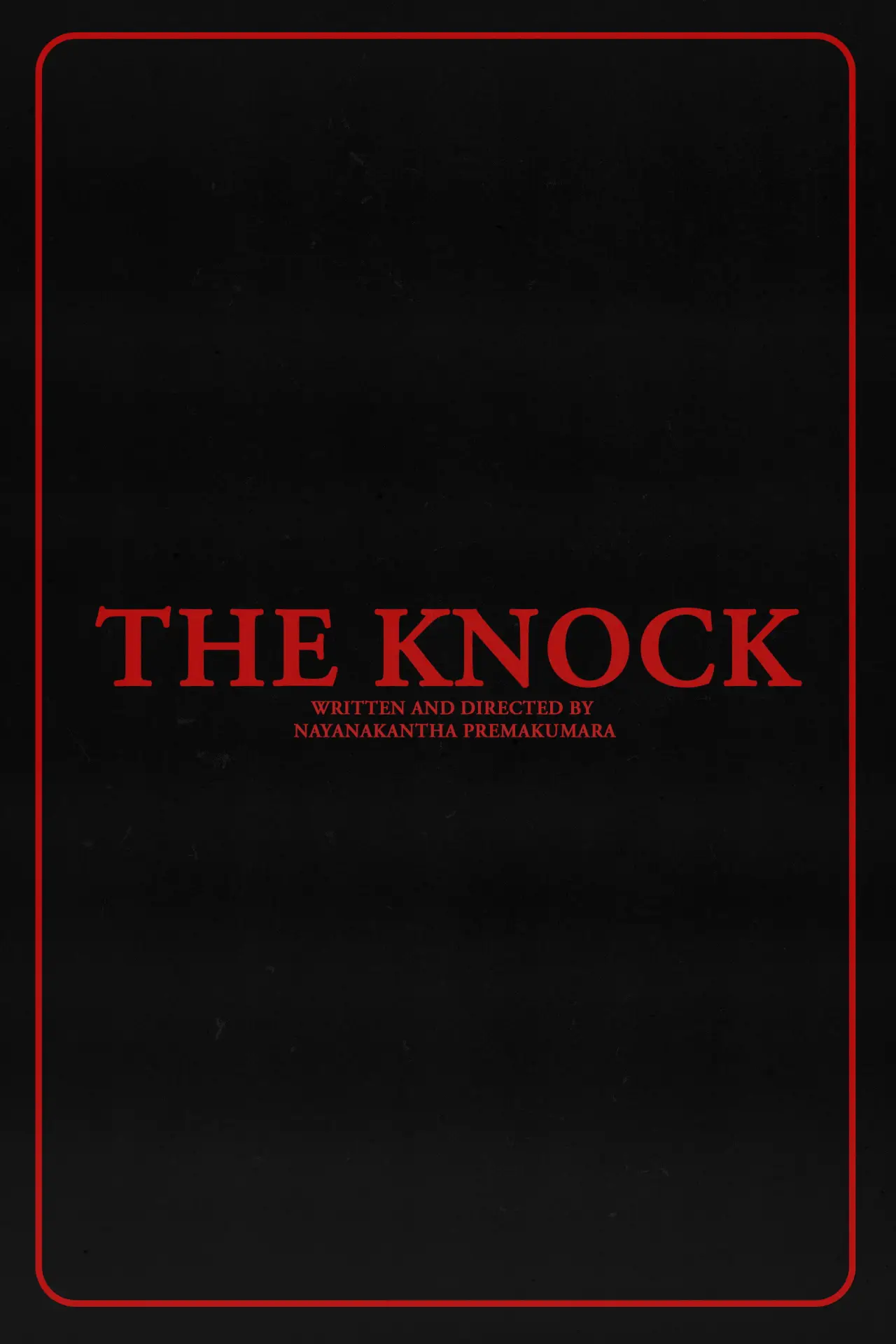 Movie poster "The Knock"