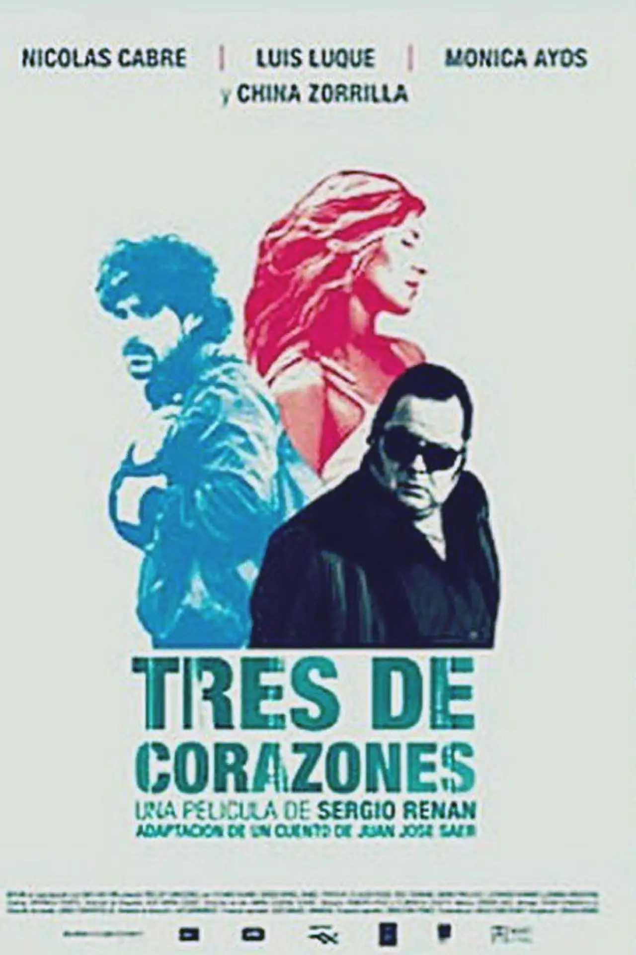 Movie poster "Tres de corazones"