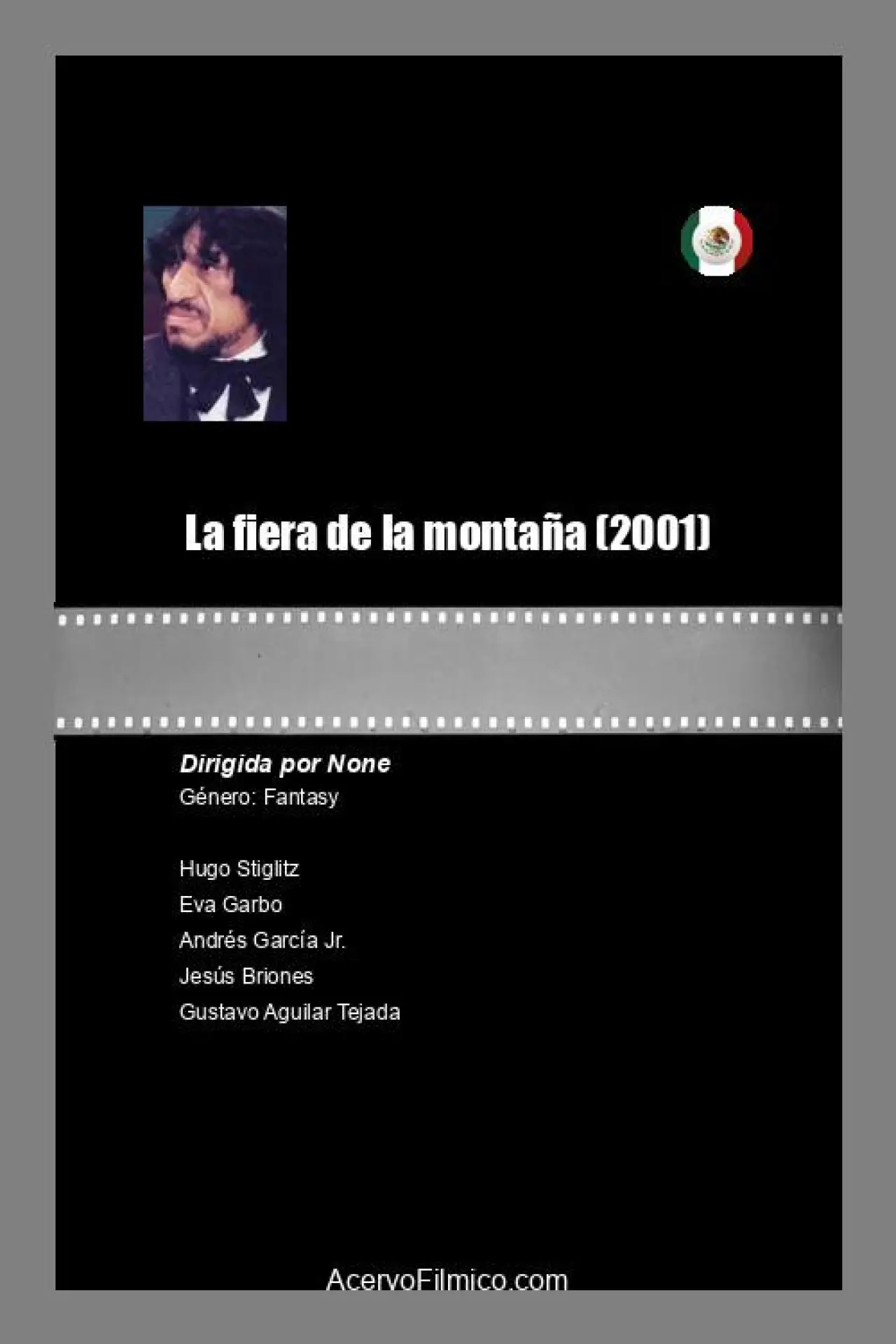 Movie poster "La fiera de la montaña"