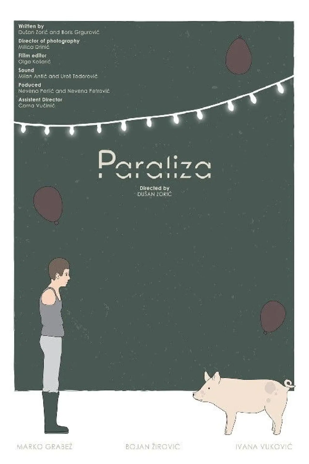 Movie poster "Paralysis"