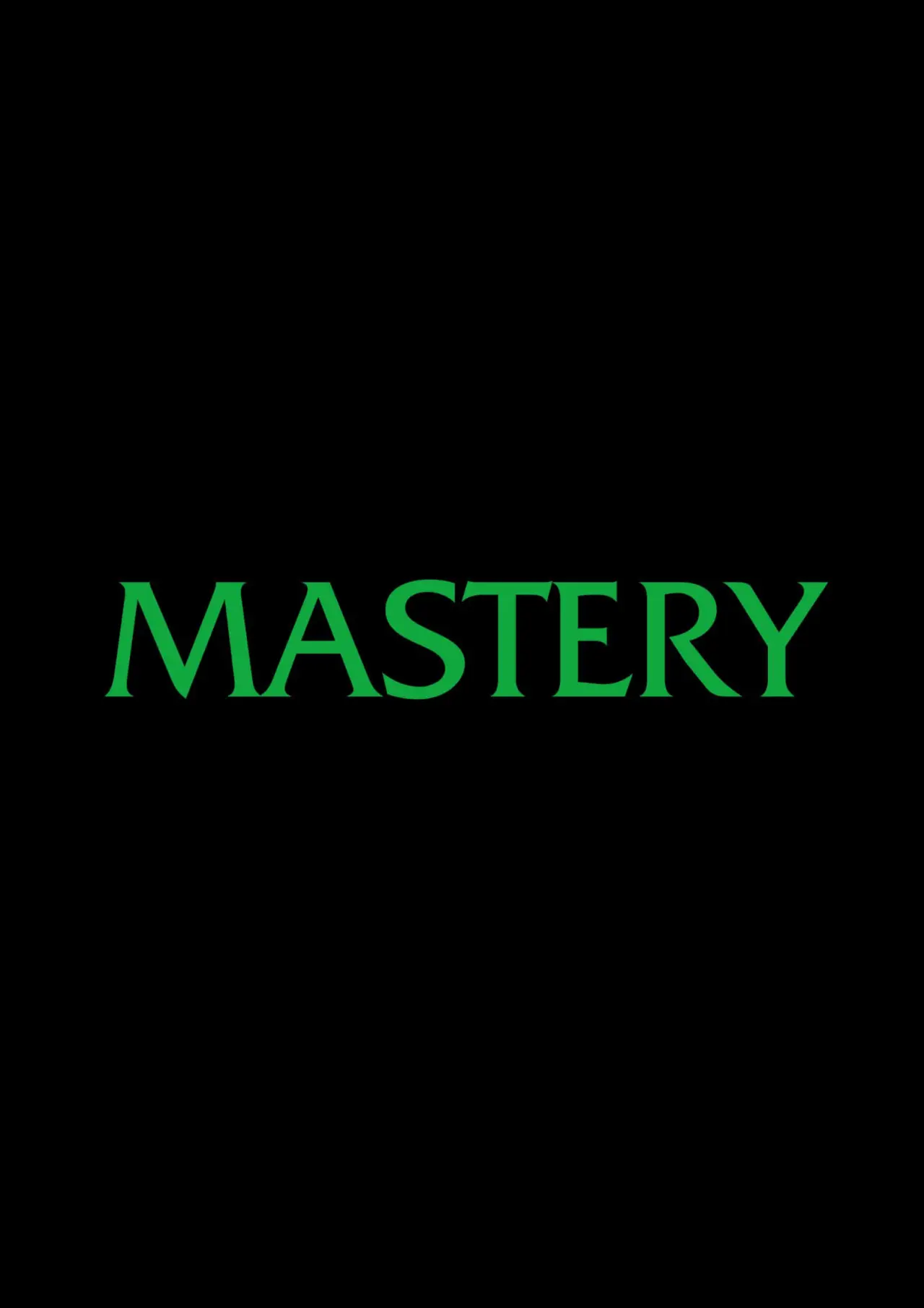 Movie poster "Mastery"