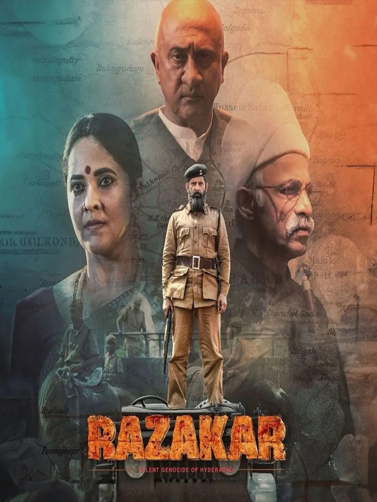 Movie poster "Razakar: The Silent Genocide of Hyderabad"