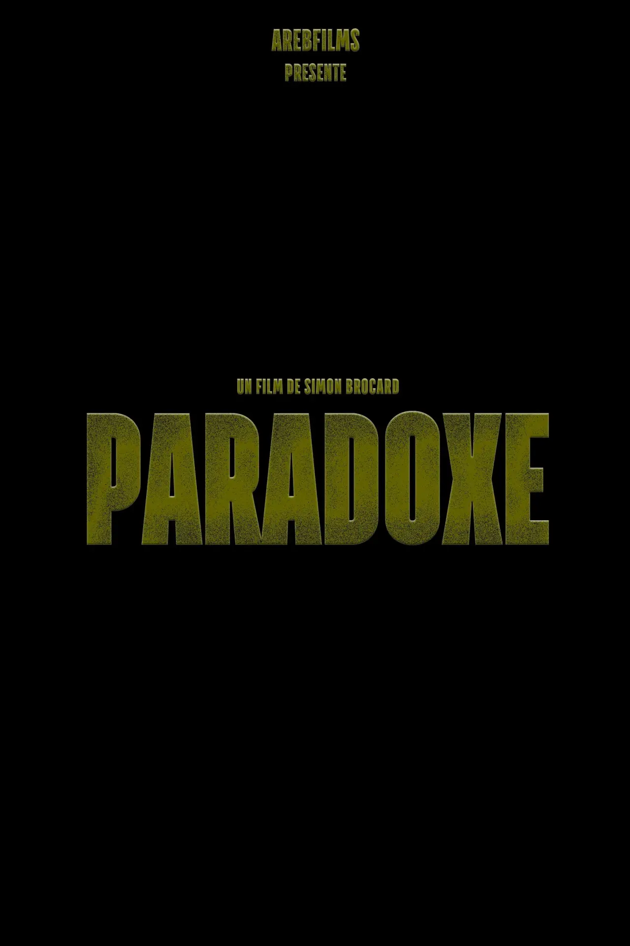 Movie poster "Paradoxe"