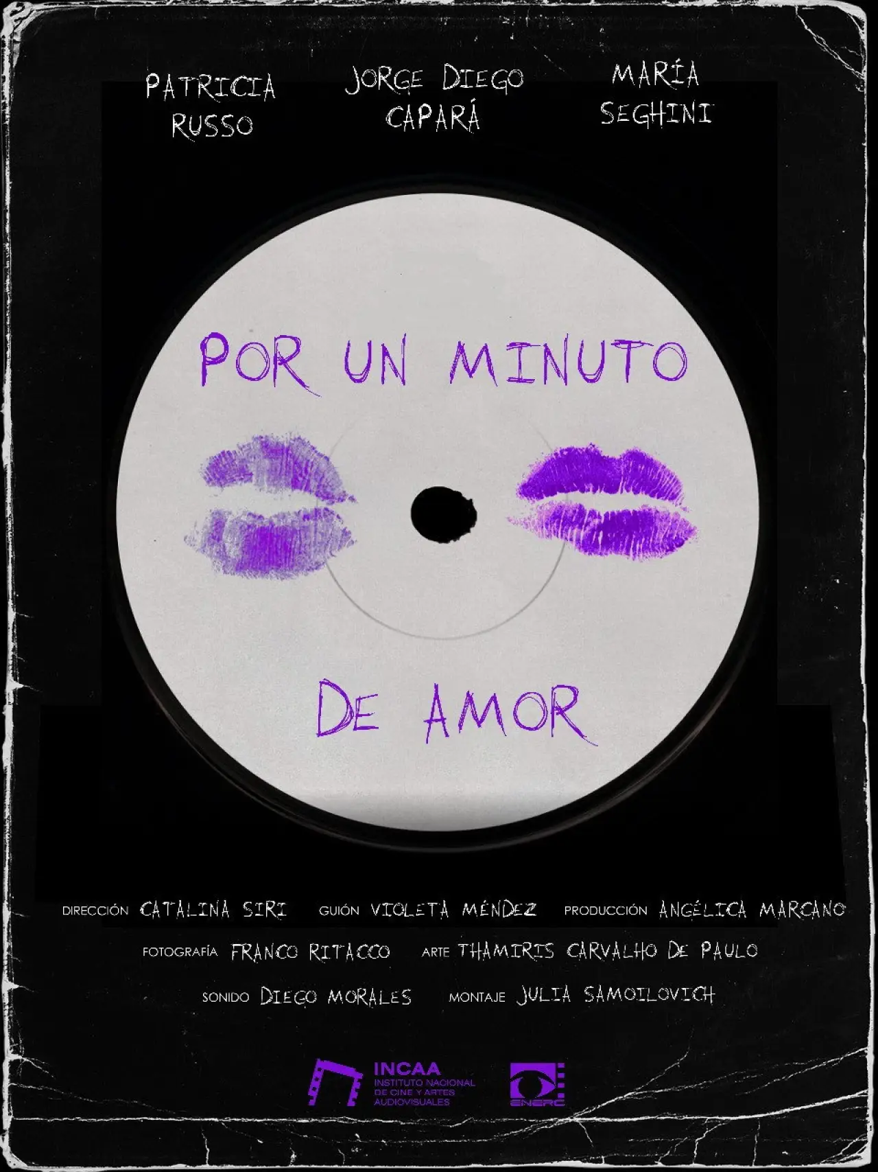 Movie poster "Por un minuto de amor"