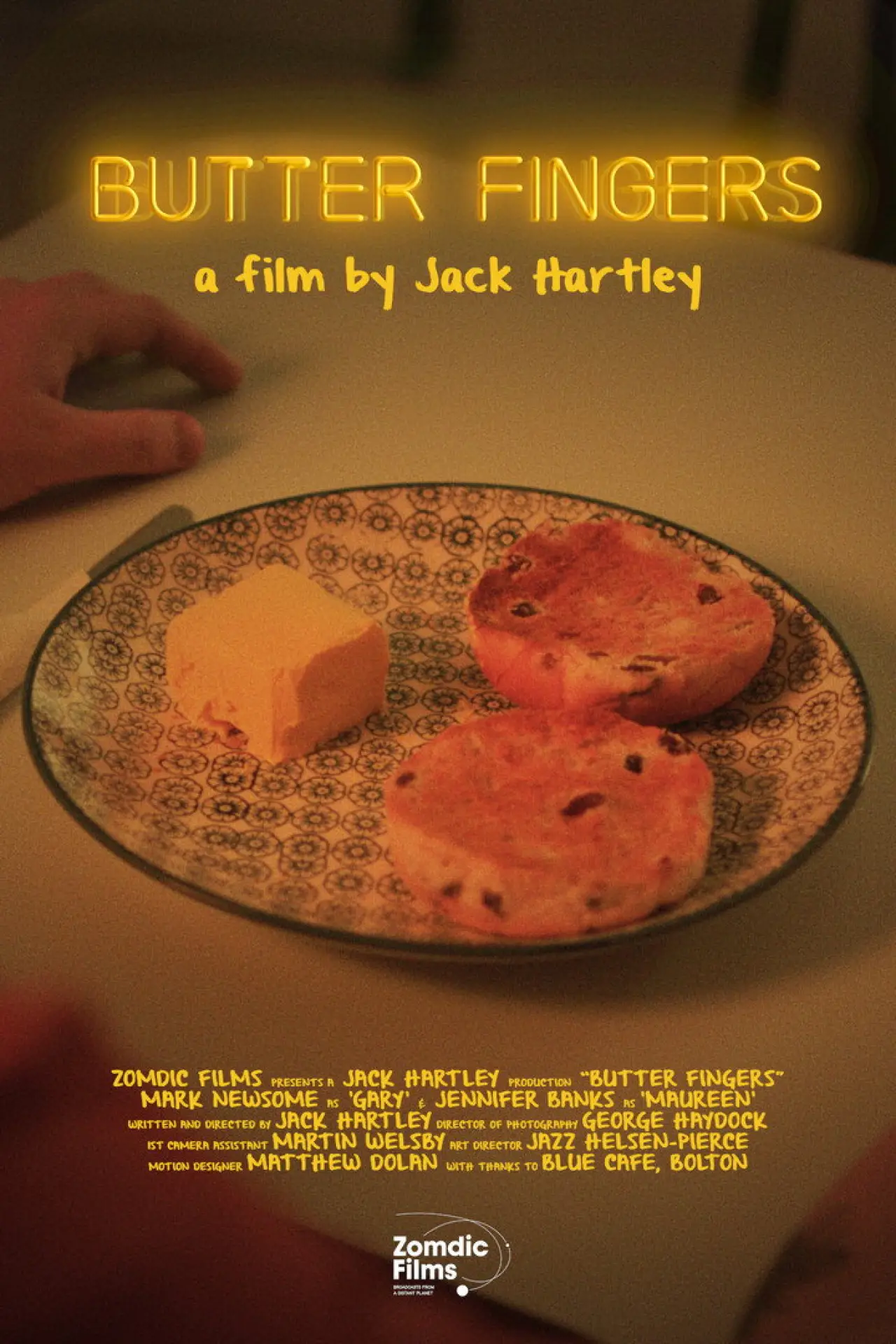 Movie poster "Butter Fingers"