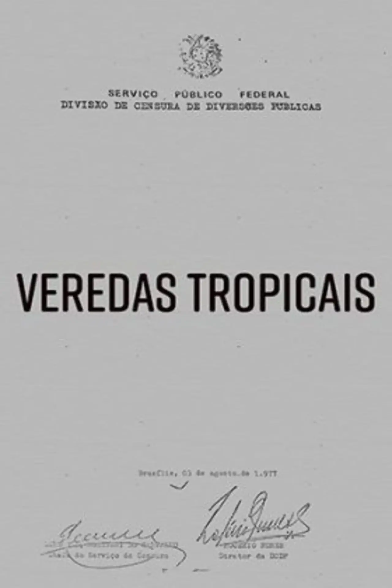 Movie poster "Tropical Paths"