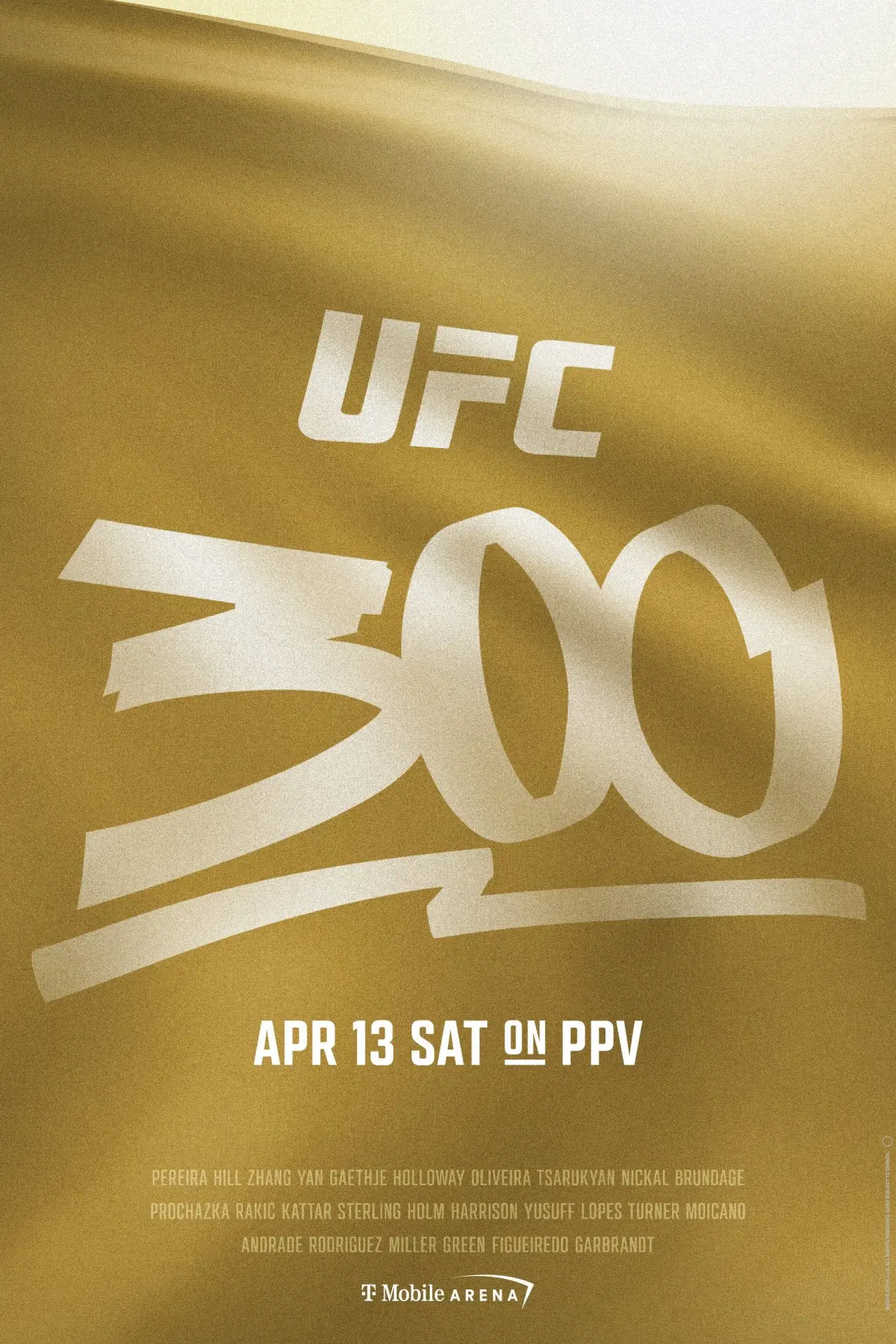 Movie poster "UFC 300: Pereira vs. Hill"