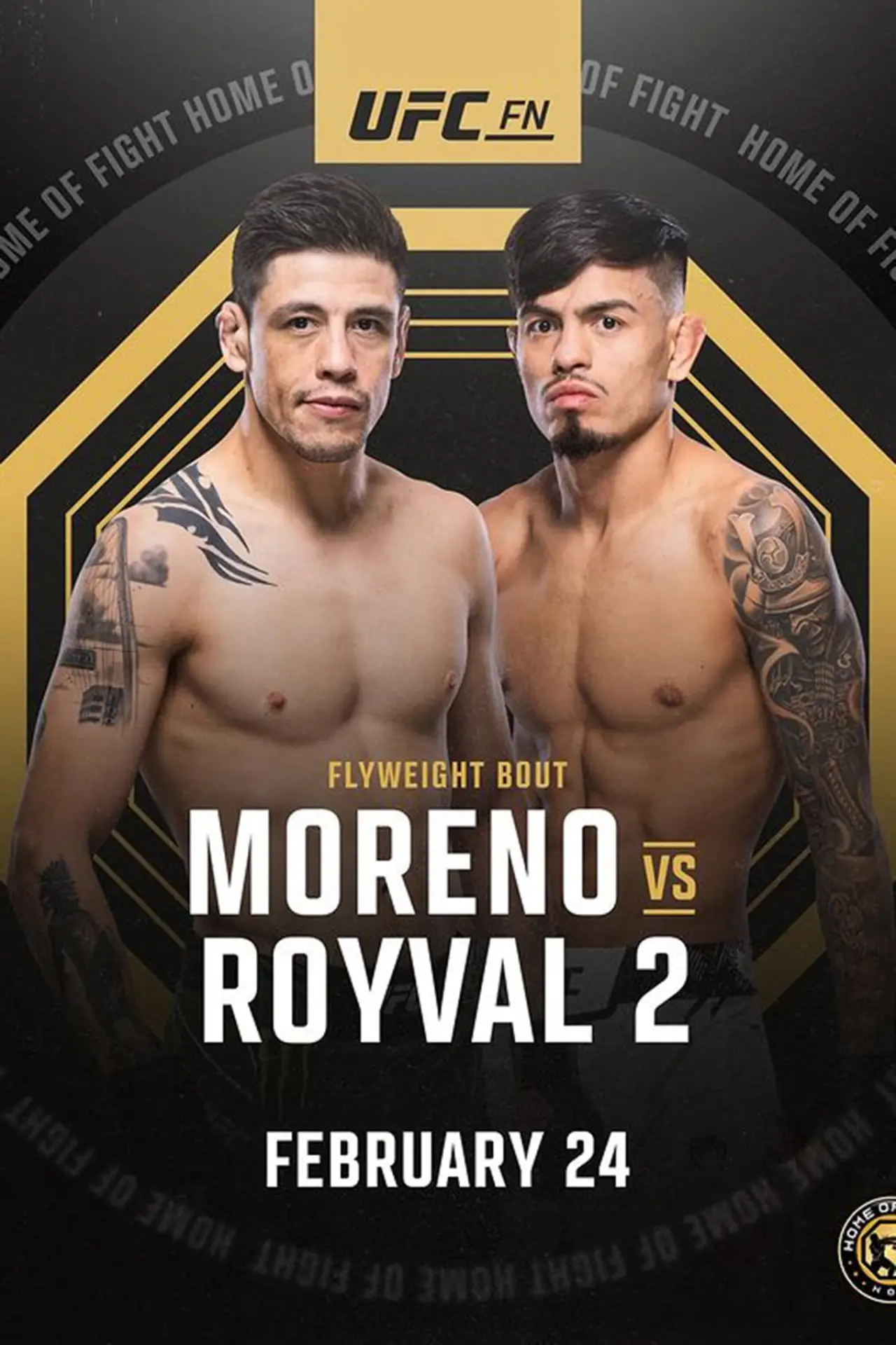 Movie poster "UFC Fight Night 237: Moreno vs. Royval 2"