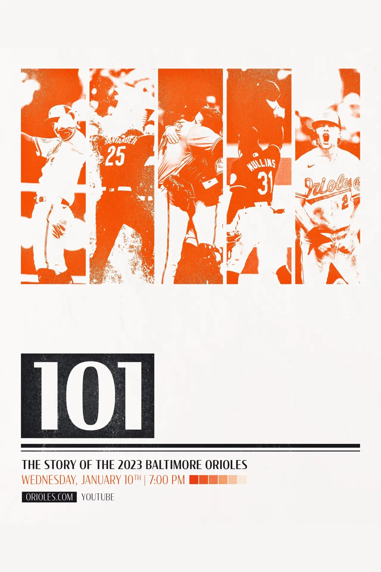 Movie poster "101: The Story of the 2023 Baltimore Orioles"