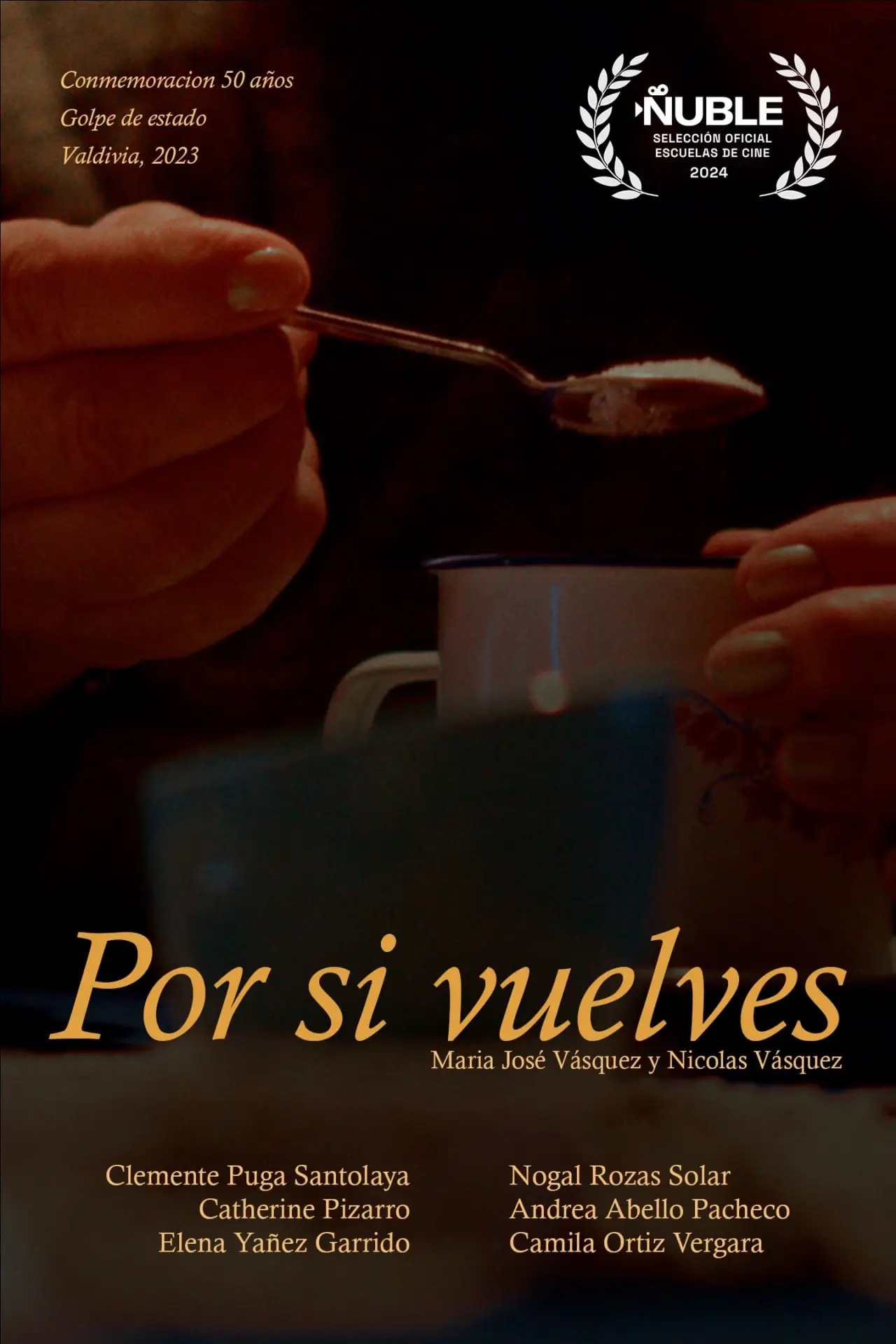 Movie poster "Por si vuelves..."