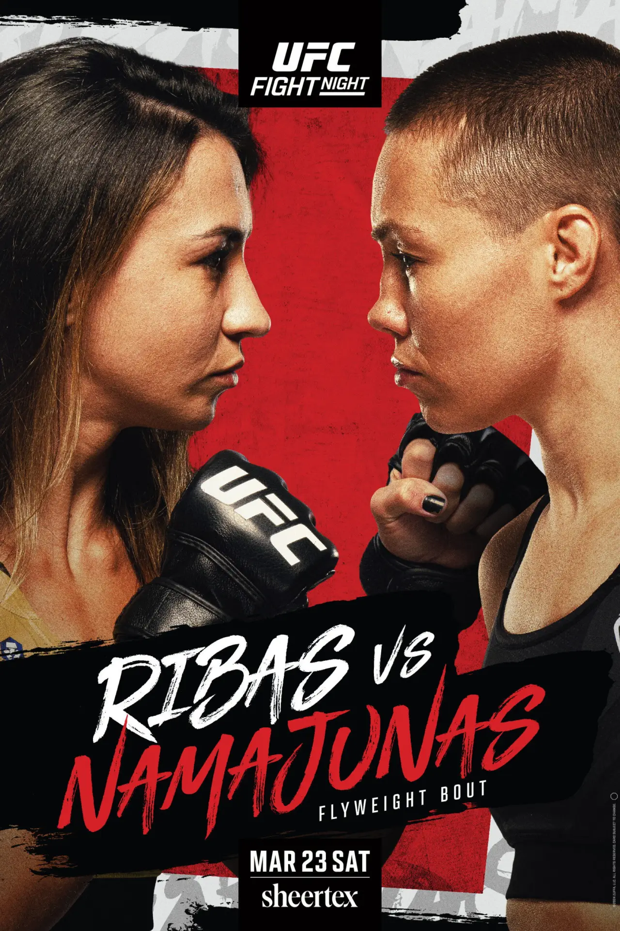 Movie poster "UFC on ESPN 53: Ribas vs. Namajunas"