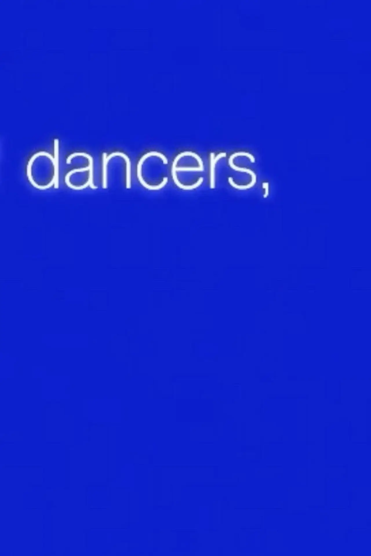 Movie poster "In The Melee of Other Dancers, Fall"
