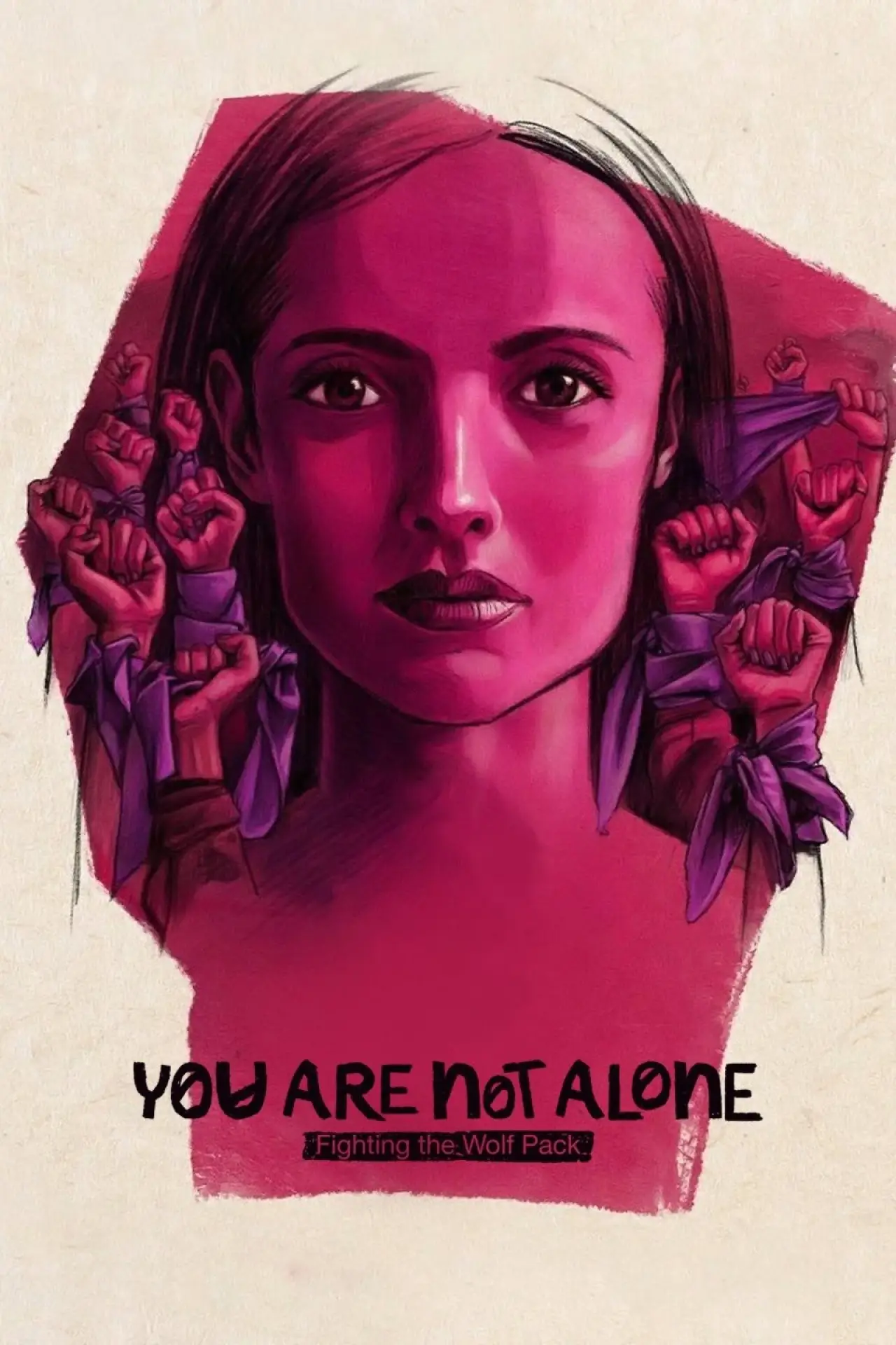 Movie poster "You Are Not Alone: Fighting the Wolf Pack"