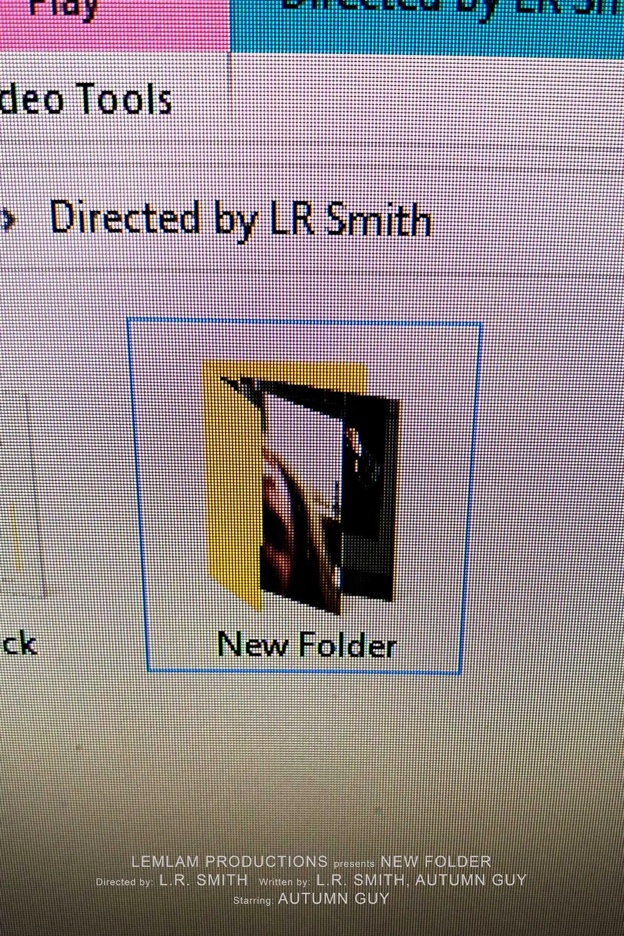 Movie poster "New Folder"