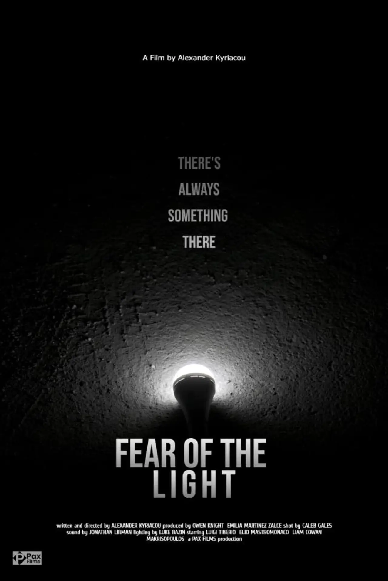 Movie poster "Fear of the Light"