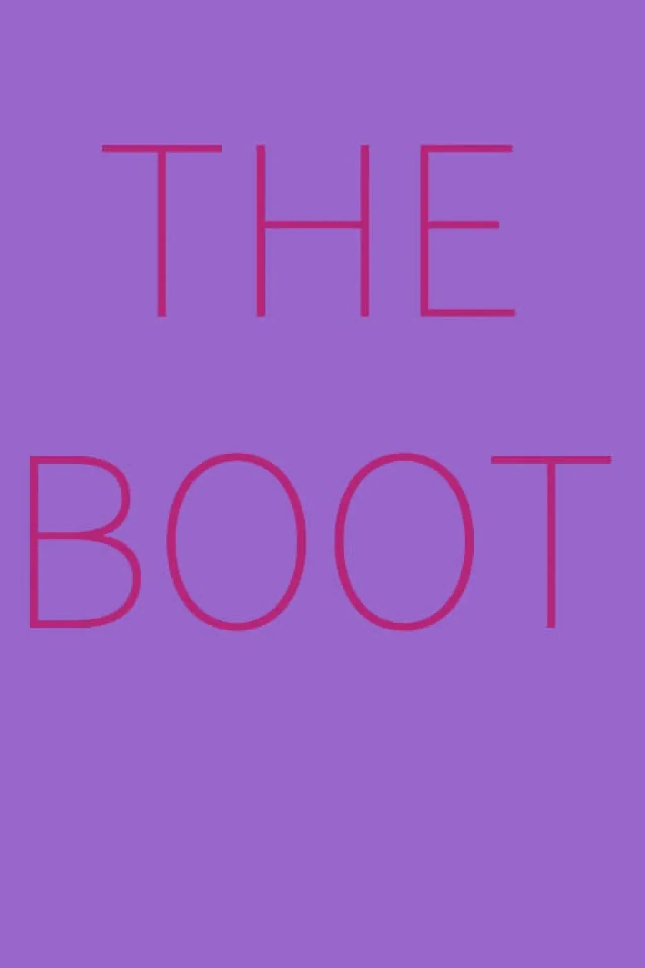 Movie poster "The Boot"