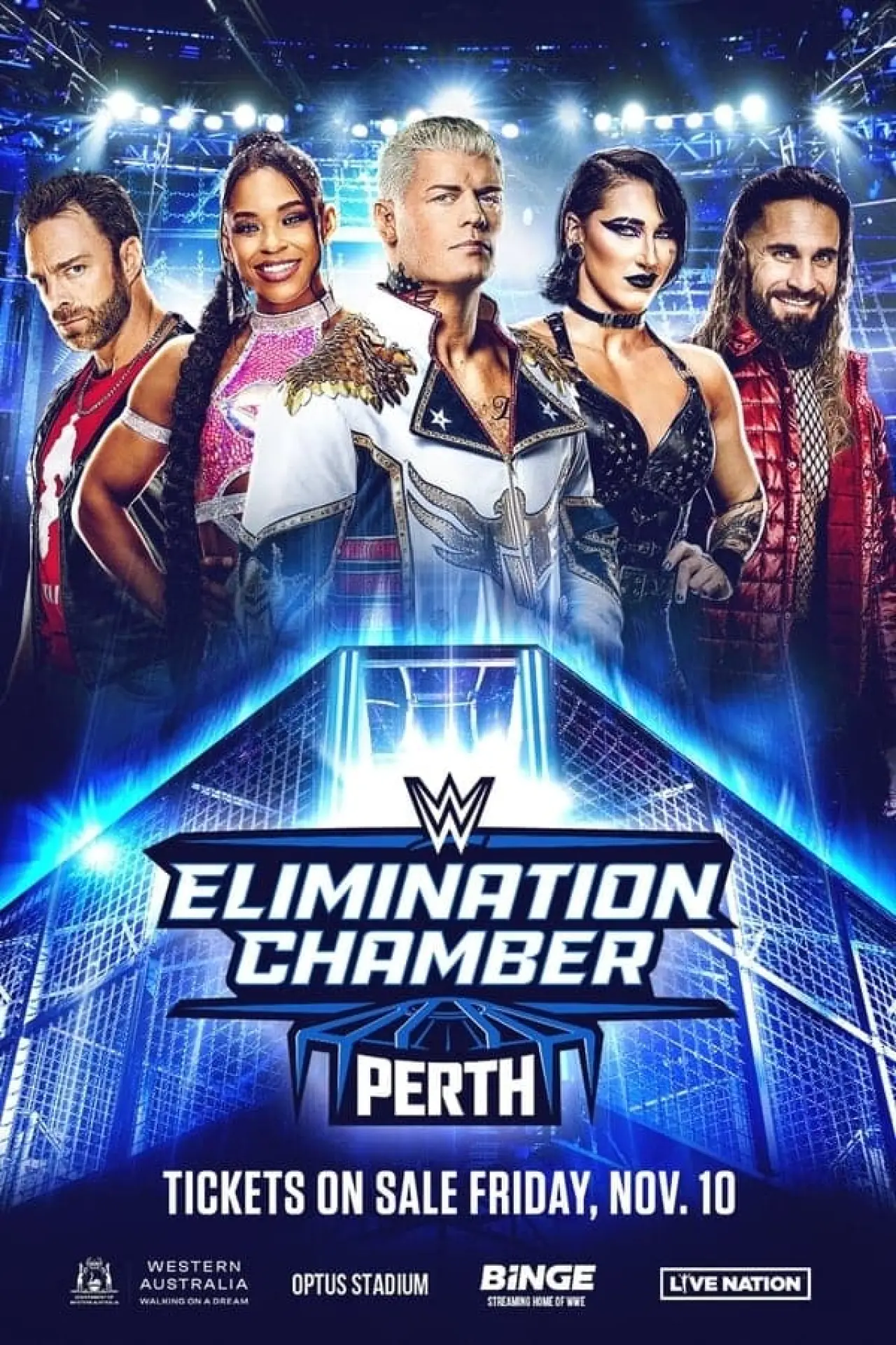 Movie poster "WWE Elimination Chamber 2024: Perth - Kickoff"