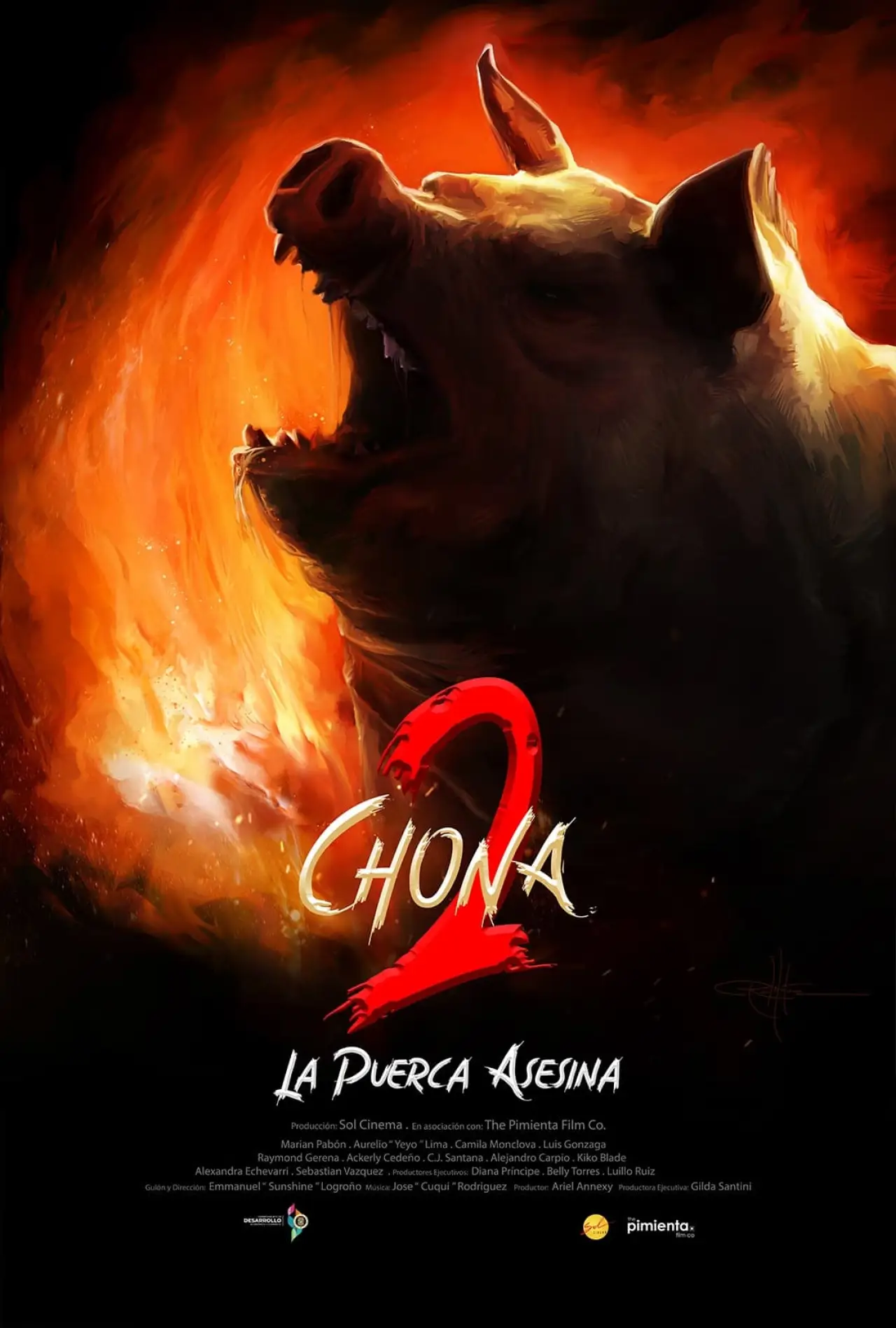 Movie poster "Chona 2: La puerca asesina"