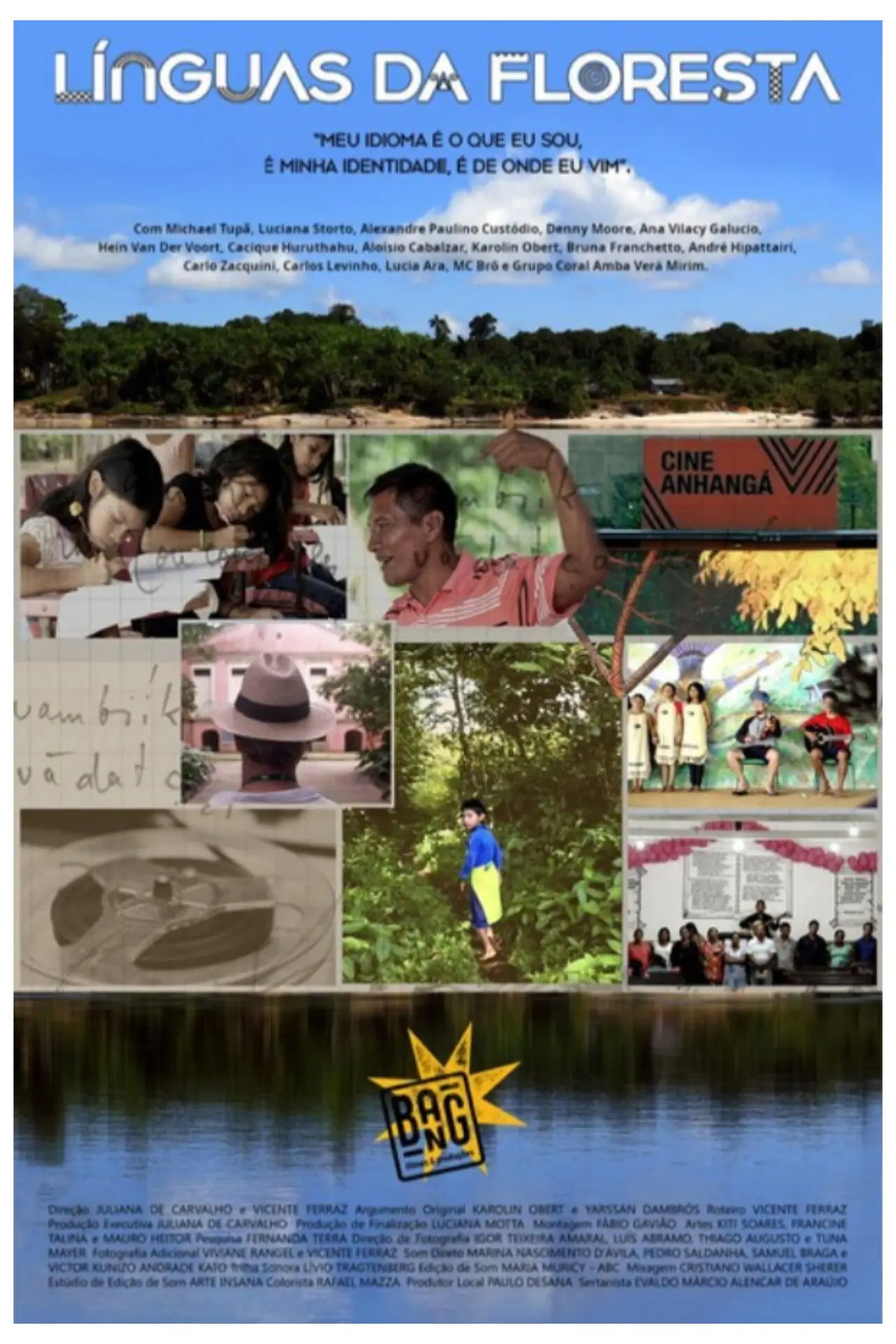 Movie poster "Línguas da Floresta"
