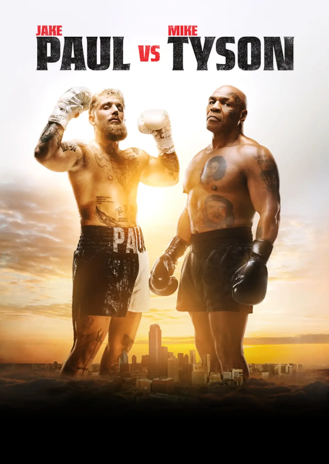 Movie poster "Jake Paul vs. Mike Tyson"