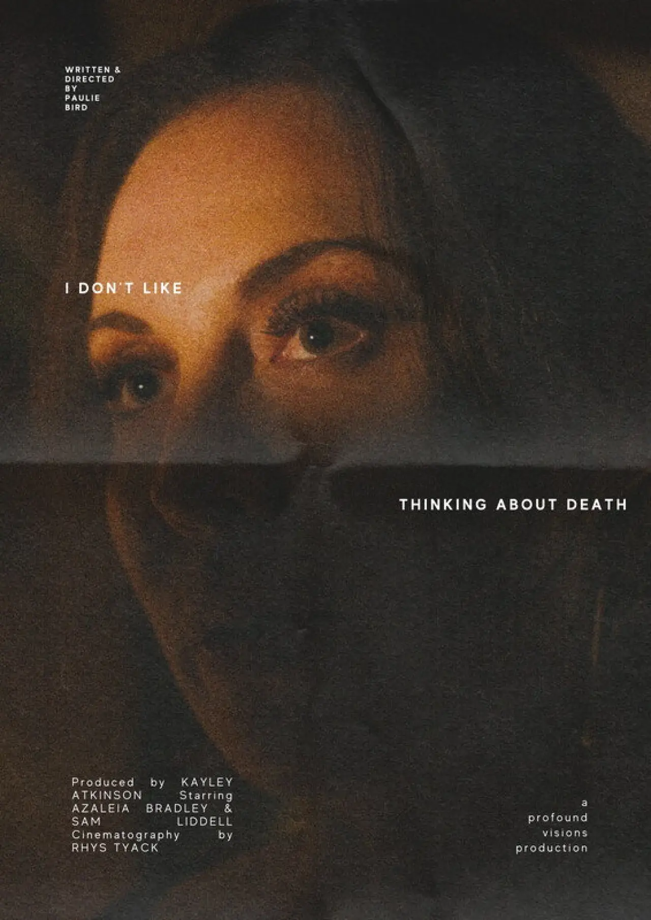 Movie poster "I Don’t Like Thinking About Death"