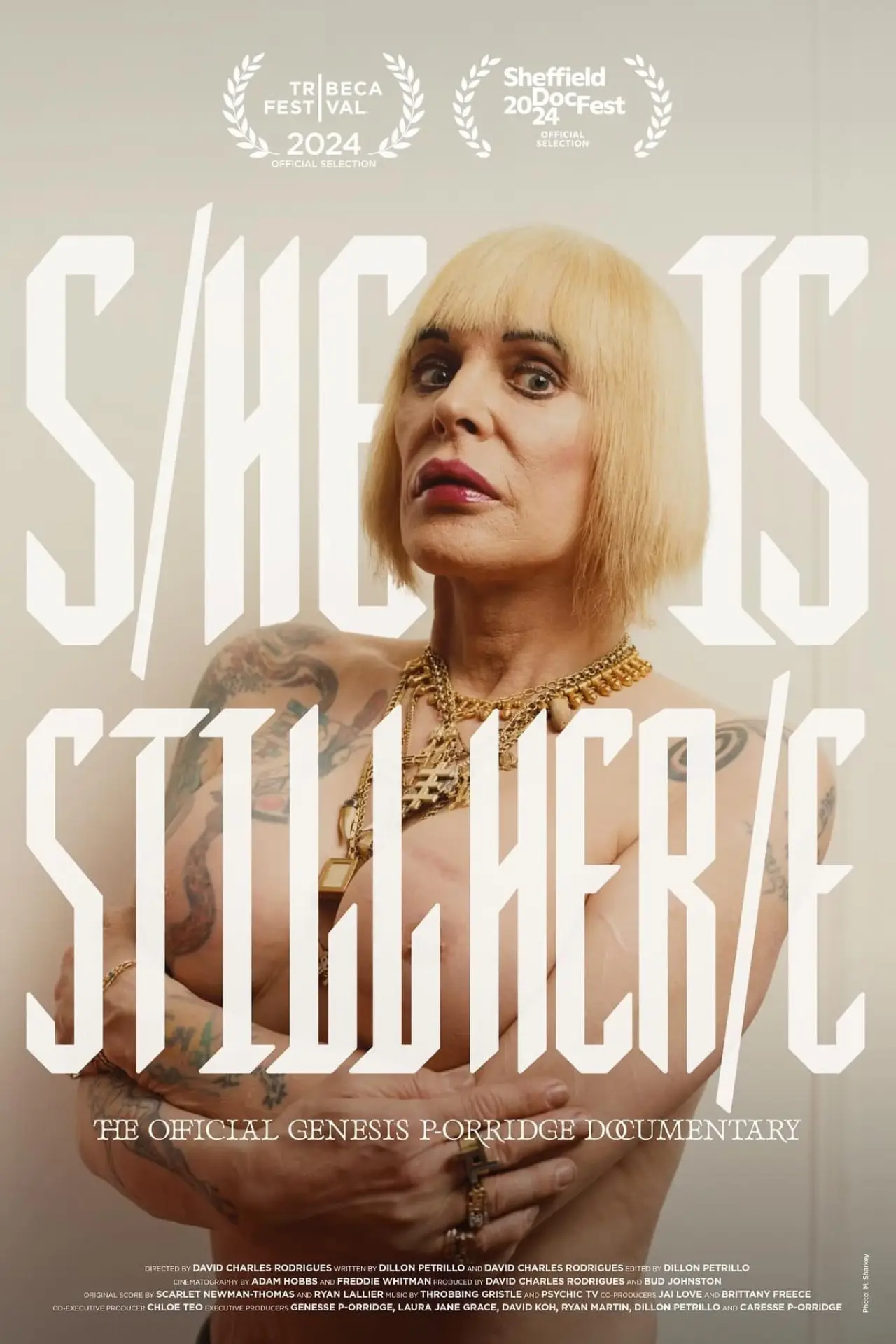 Movie poster "S/He Is Still Her/e: The Official Genesis P-Orridge Documentary"
