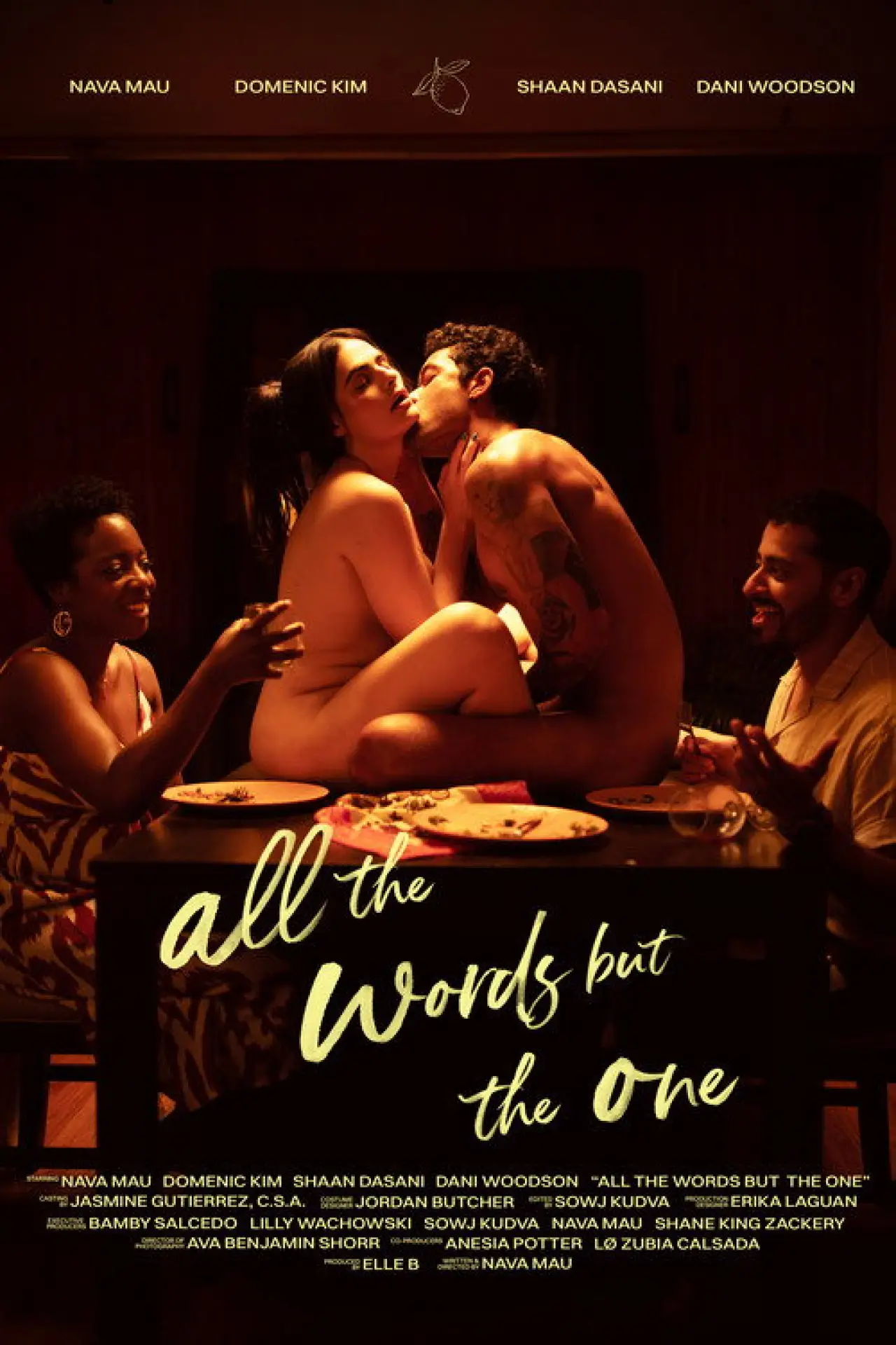 Movie poster "all the words but the one"