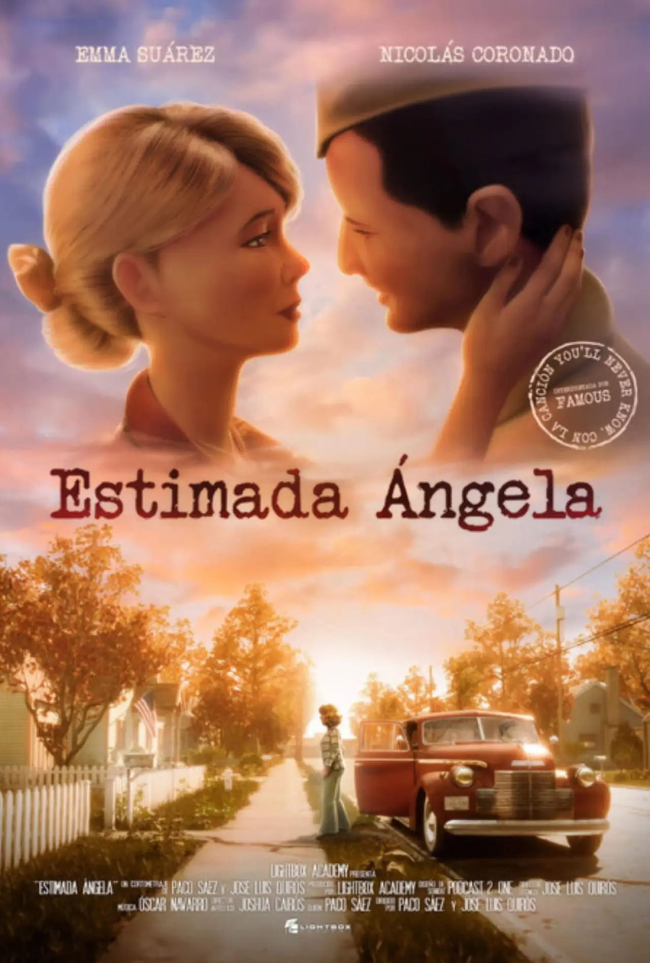 Movie poster "Estimada Ángela"